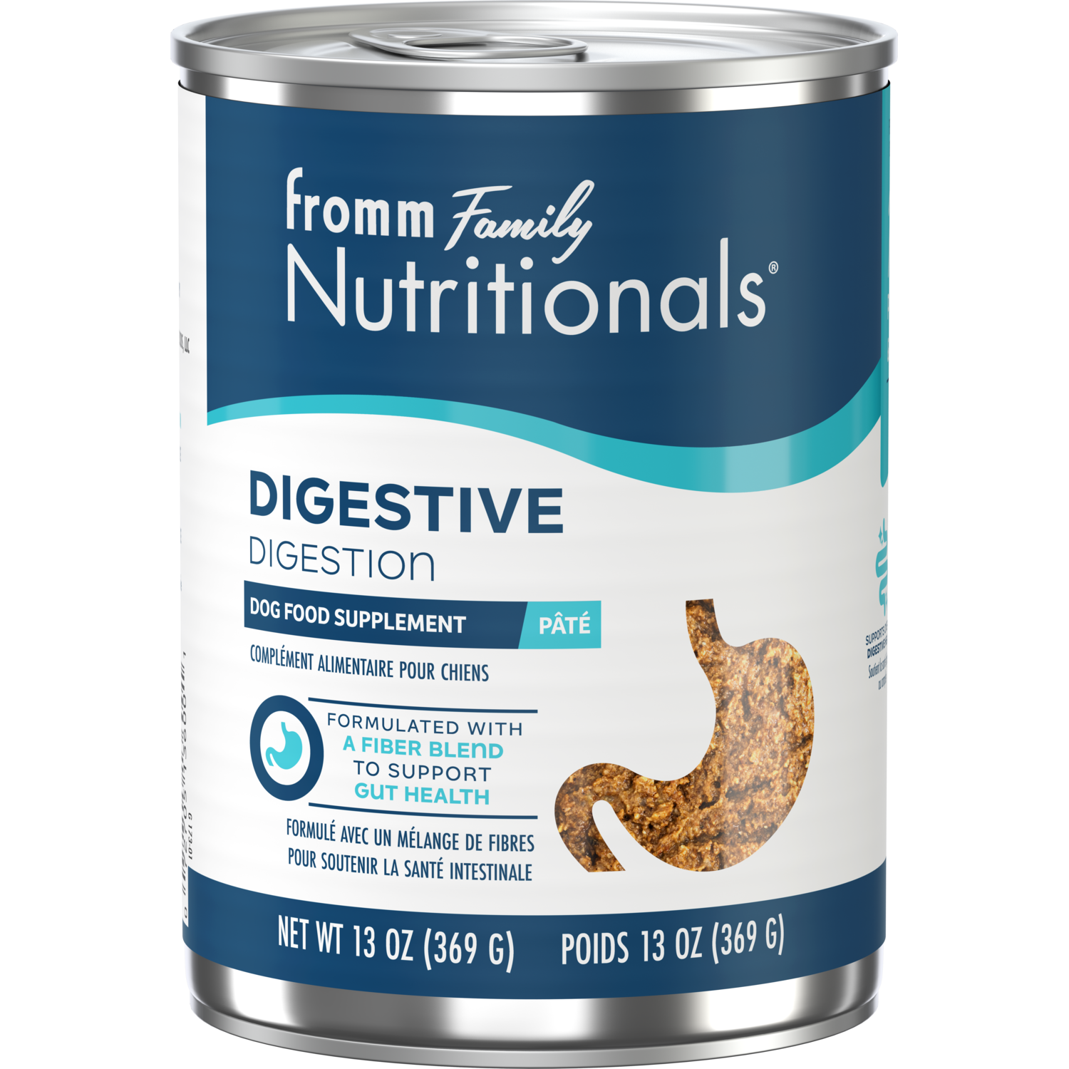 Fromm Nutritionals Digestive Support Supplement Pate Wet Dog Food, 13-Oz Can, Case Of 12