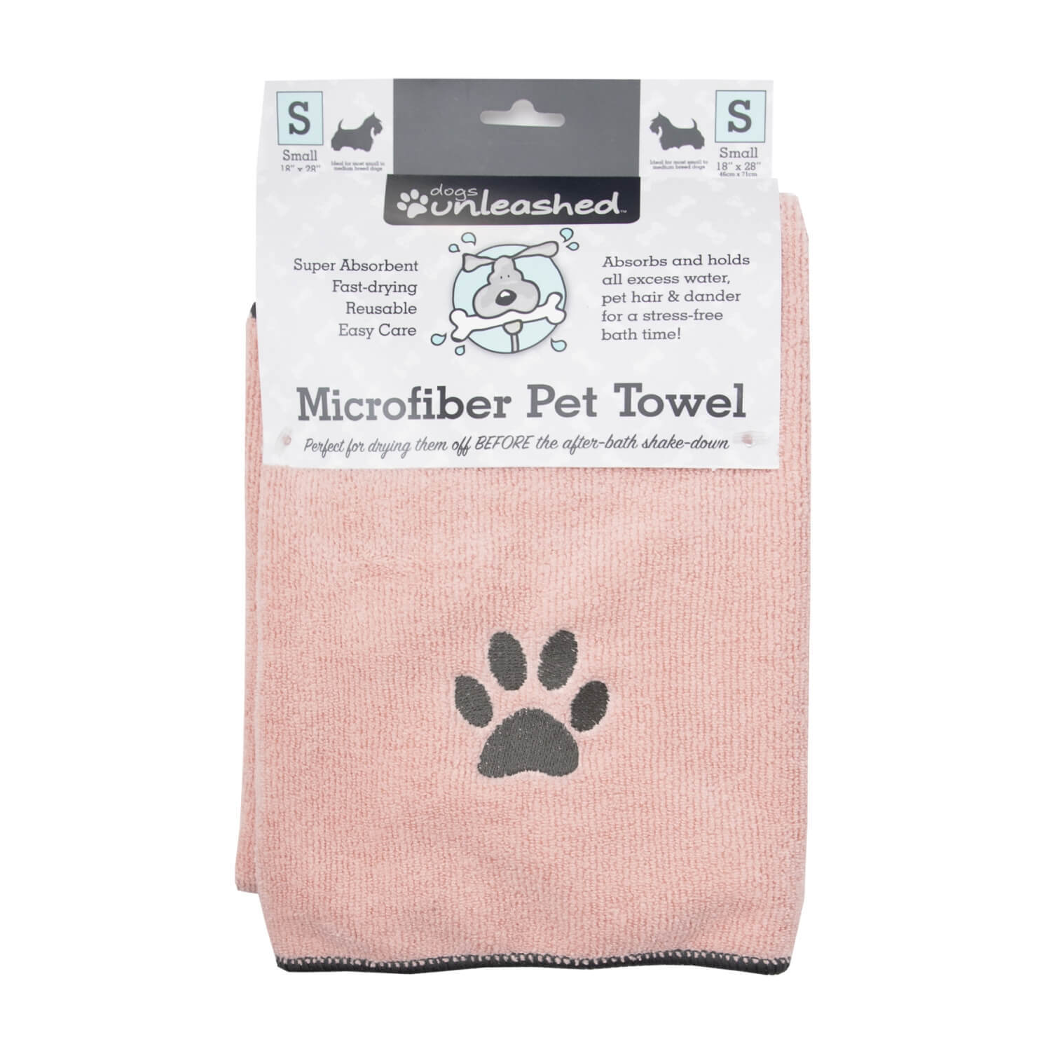 Unleashed Microfiber Pet Towel - Blush