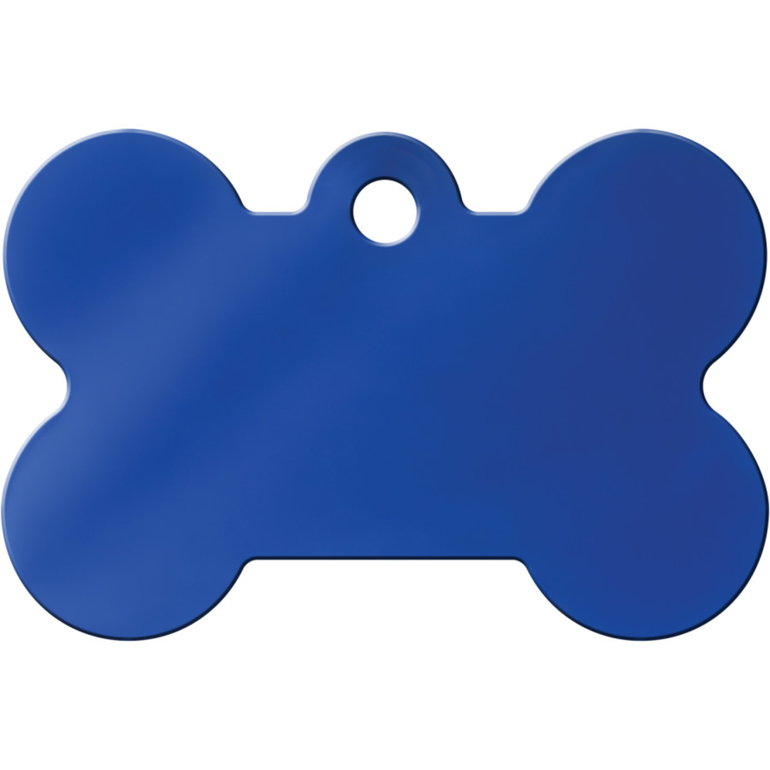 Id-Spot Quick Tag Engravable Dog Tag, Blue Bone, Large