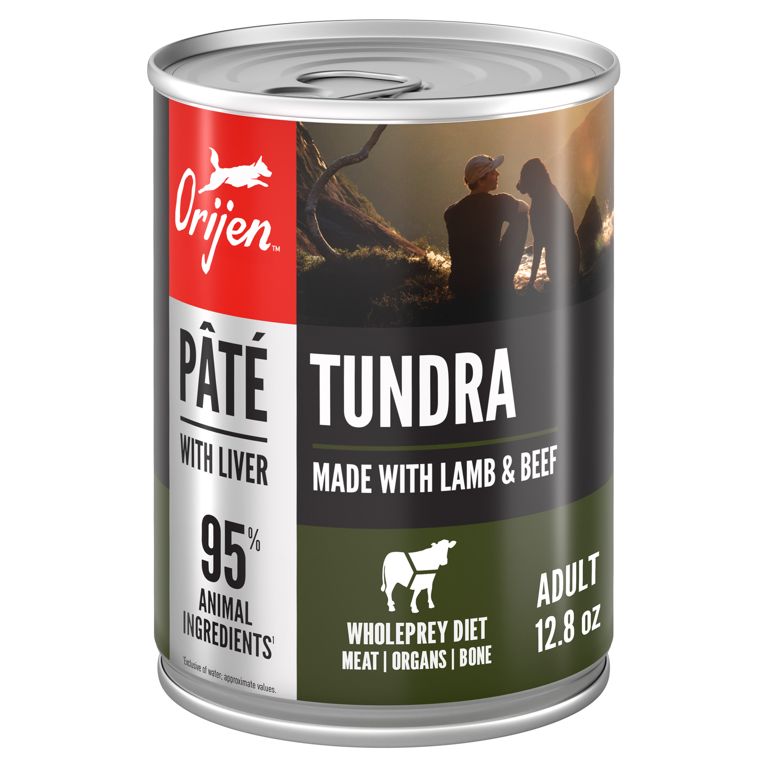 Orijen Pate Wet Dog Food, Tundra Recipe With Liver, 12.8-Oz
