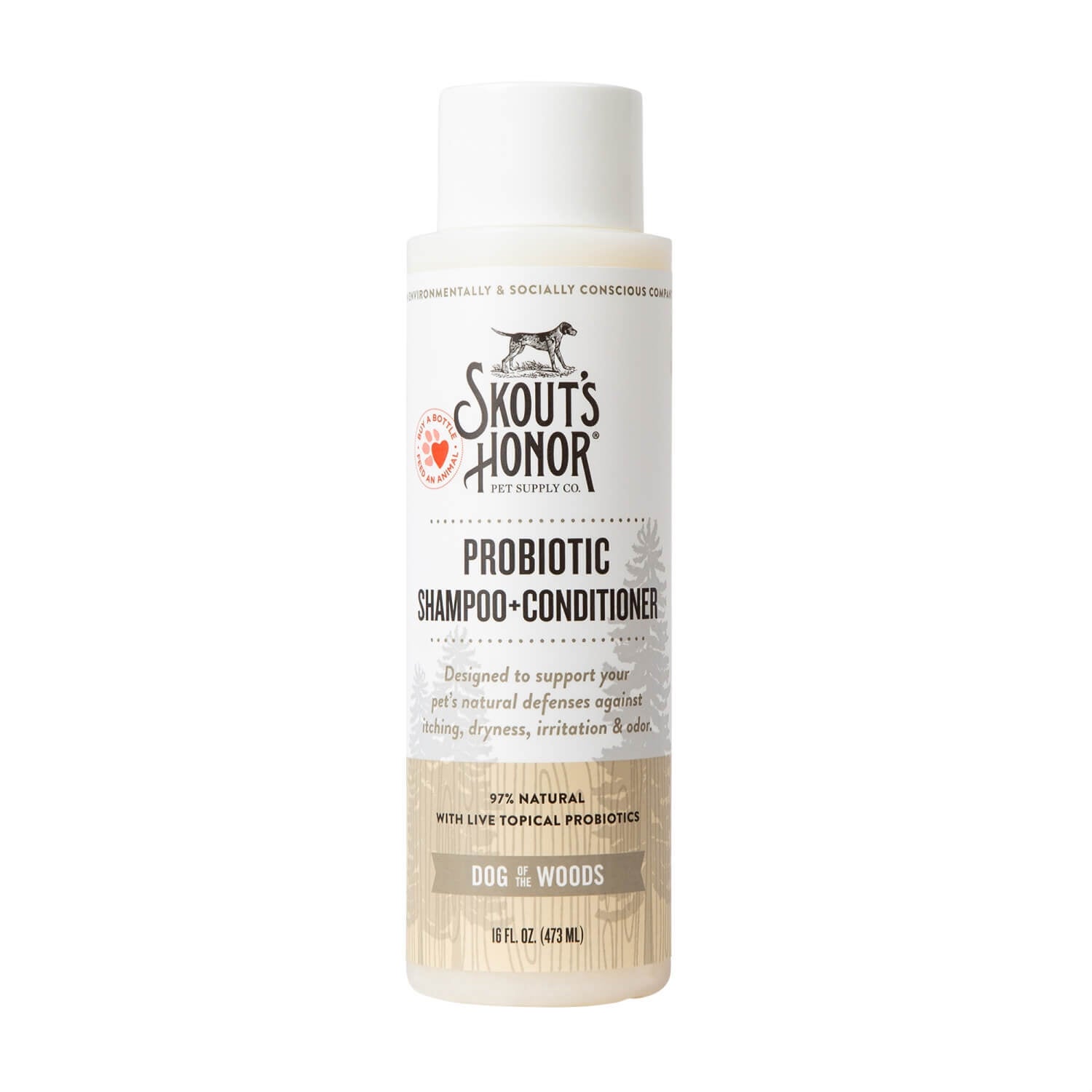 Skout's Honor Probiotic Shampoo And Conditioner Dog Wood