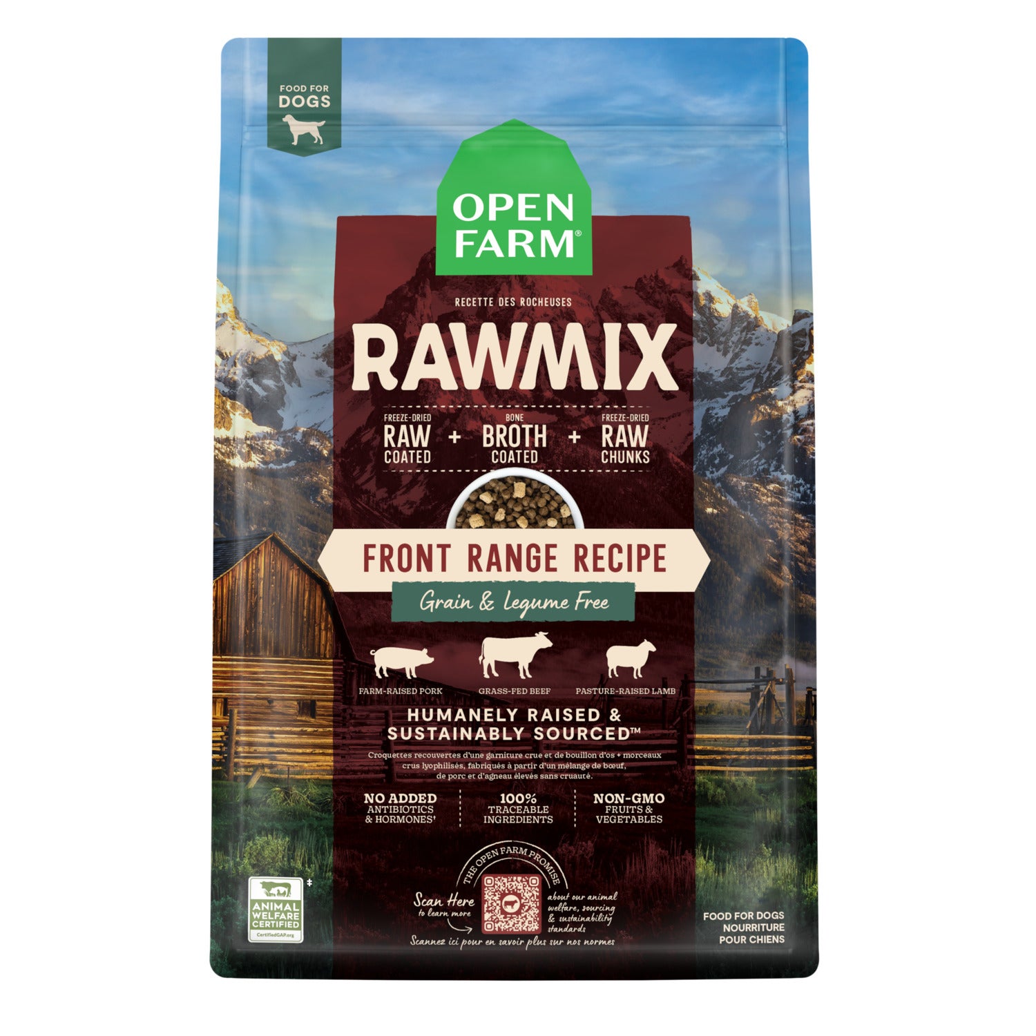 Open Farm Rawmix Front Range Grain-Free Dry Dog Food, 20-Lb Bag