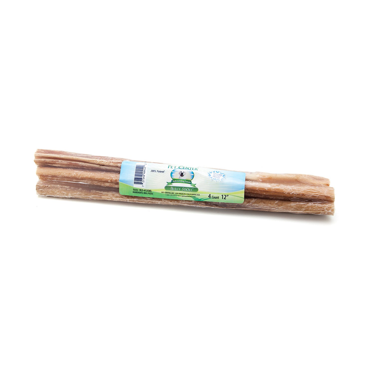 Pet Center Bull Pizzle 12 Value Pack Dog Treat