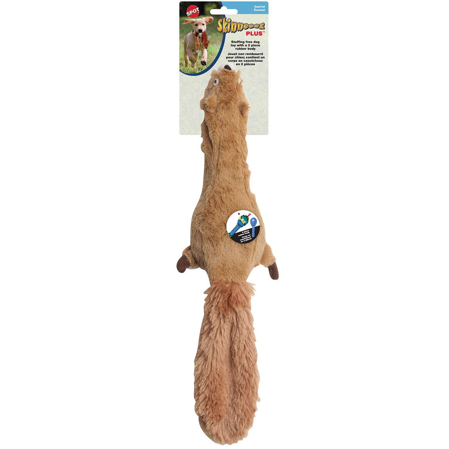 Spot Skinneeez Plus Squirrel 15 Dog Toy