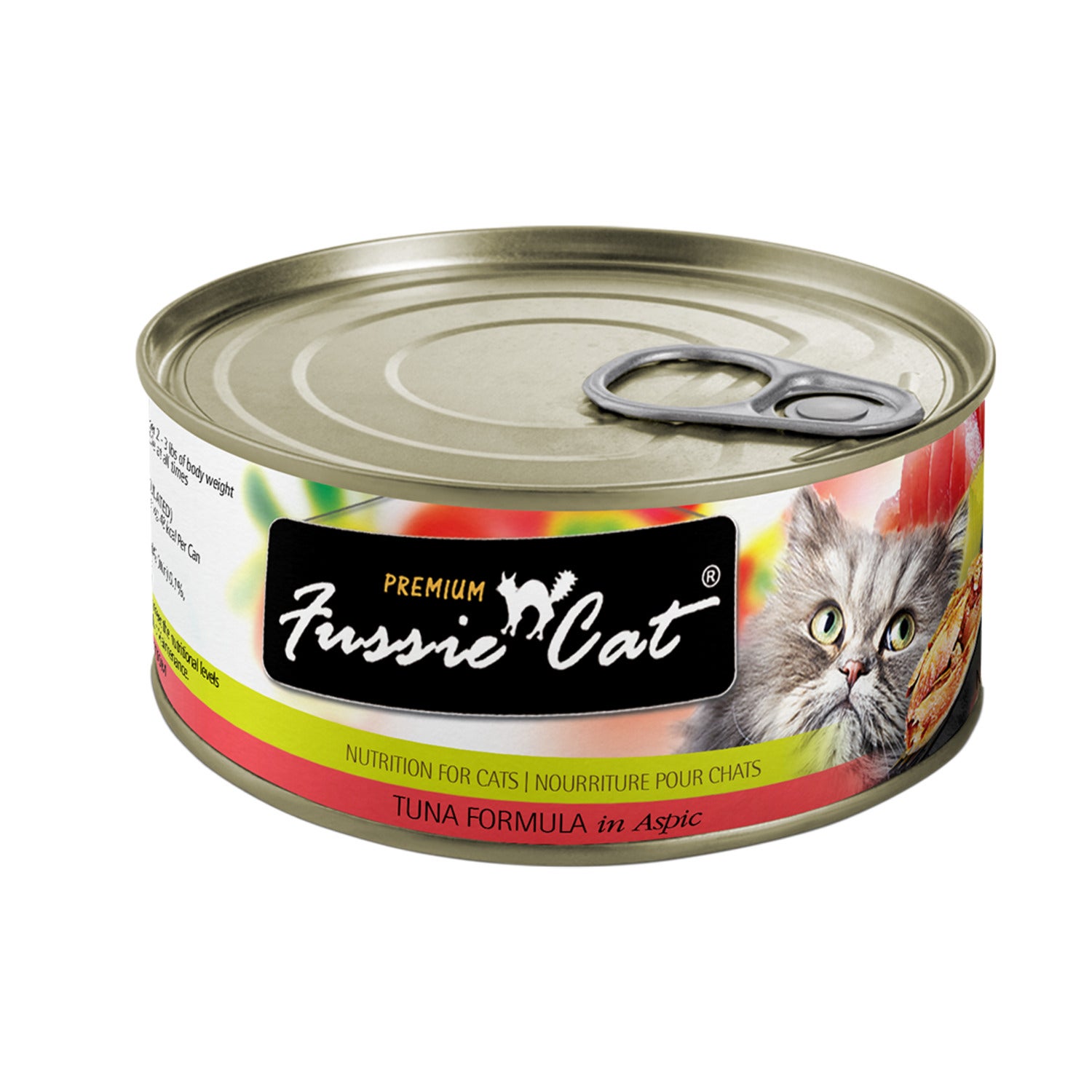 Fussie Cat Black Label Wet Cat Food, Tuna Formula In Aspic - 2.82-Oz