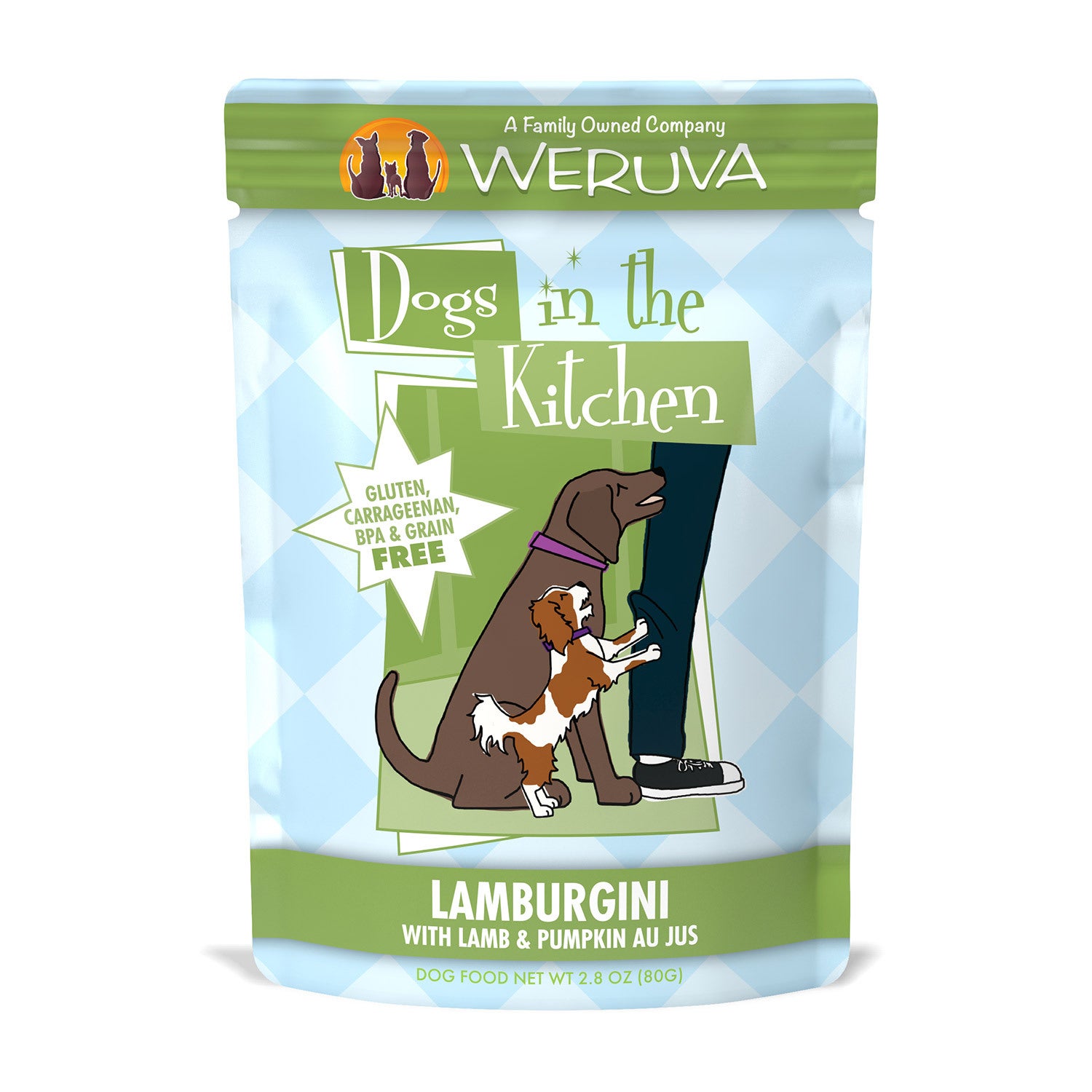 Weruva Dogs In The Kitchen Lamburgini With Lamb & Pumpkin Au Jus Wet Dog Food, 2.8-Oz Pack Of 12