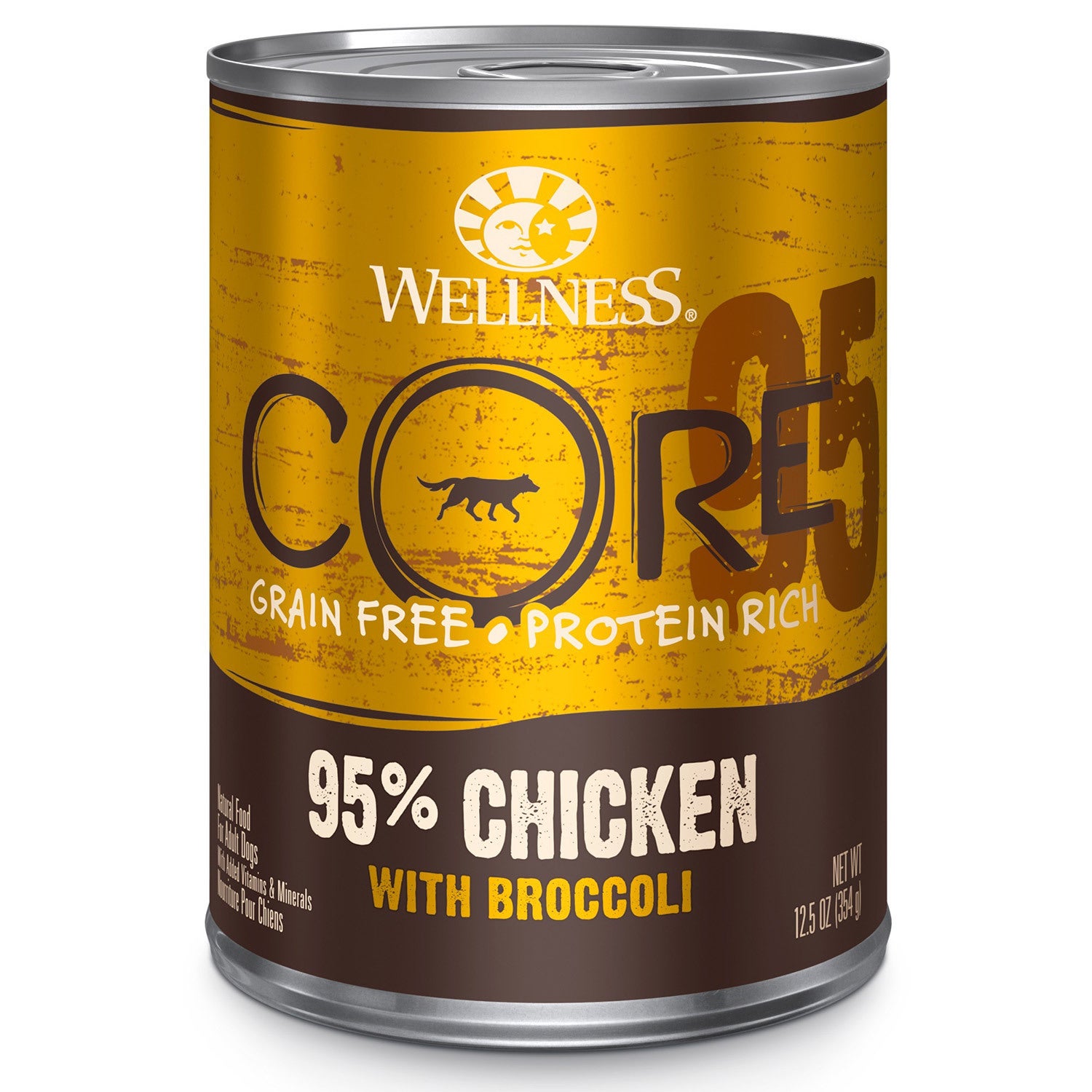 Wellness Core 95% Natural Grain Free Chicken & Broccoli Wet Dog Food