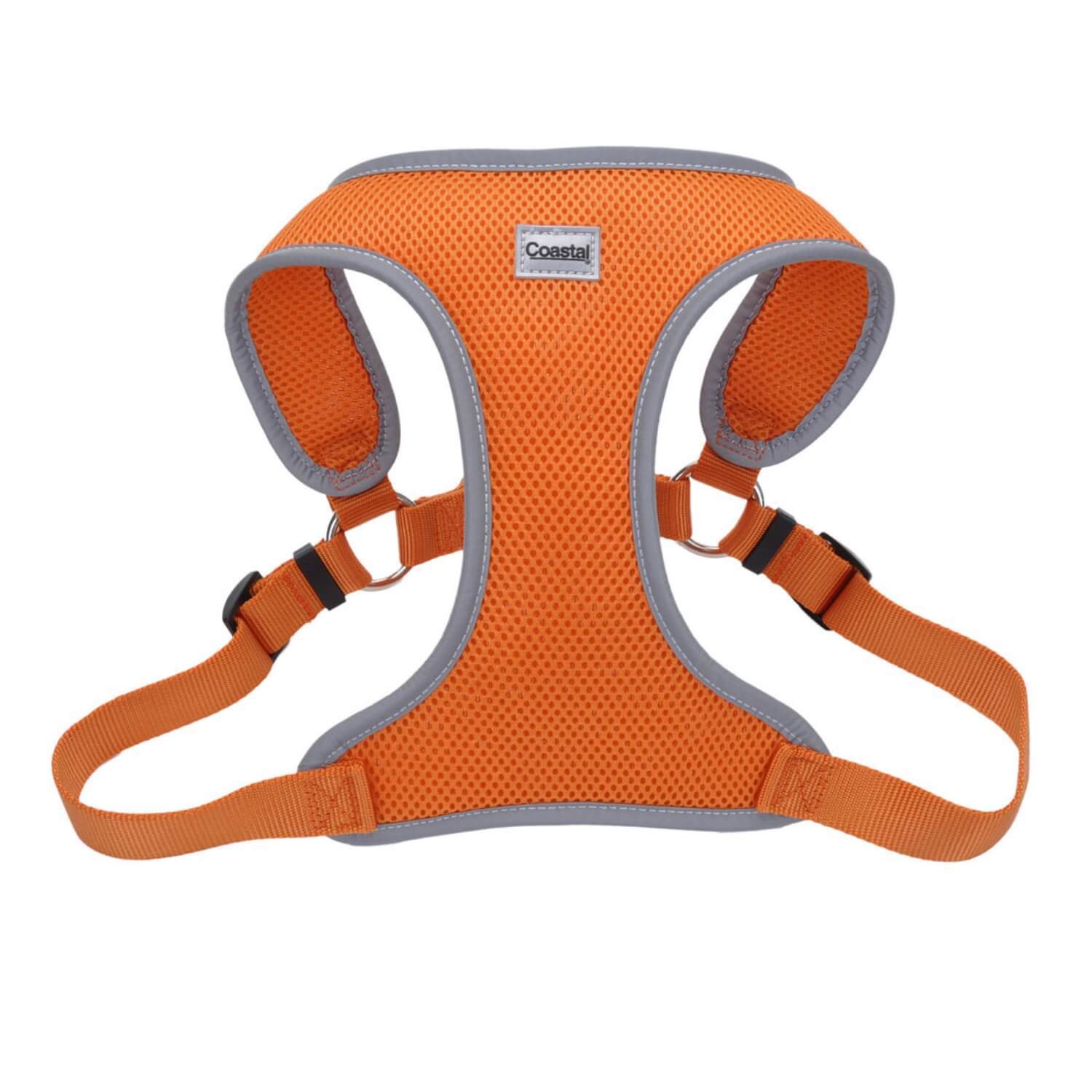 Coastal Pet Products Comfort Soft Reflective Wrap Adjustable Dog Harness - Sunset Orange, 1X28-36