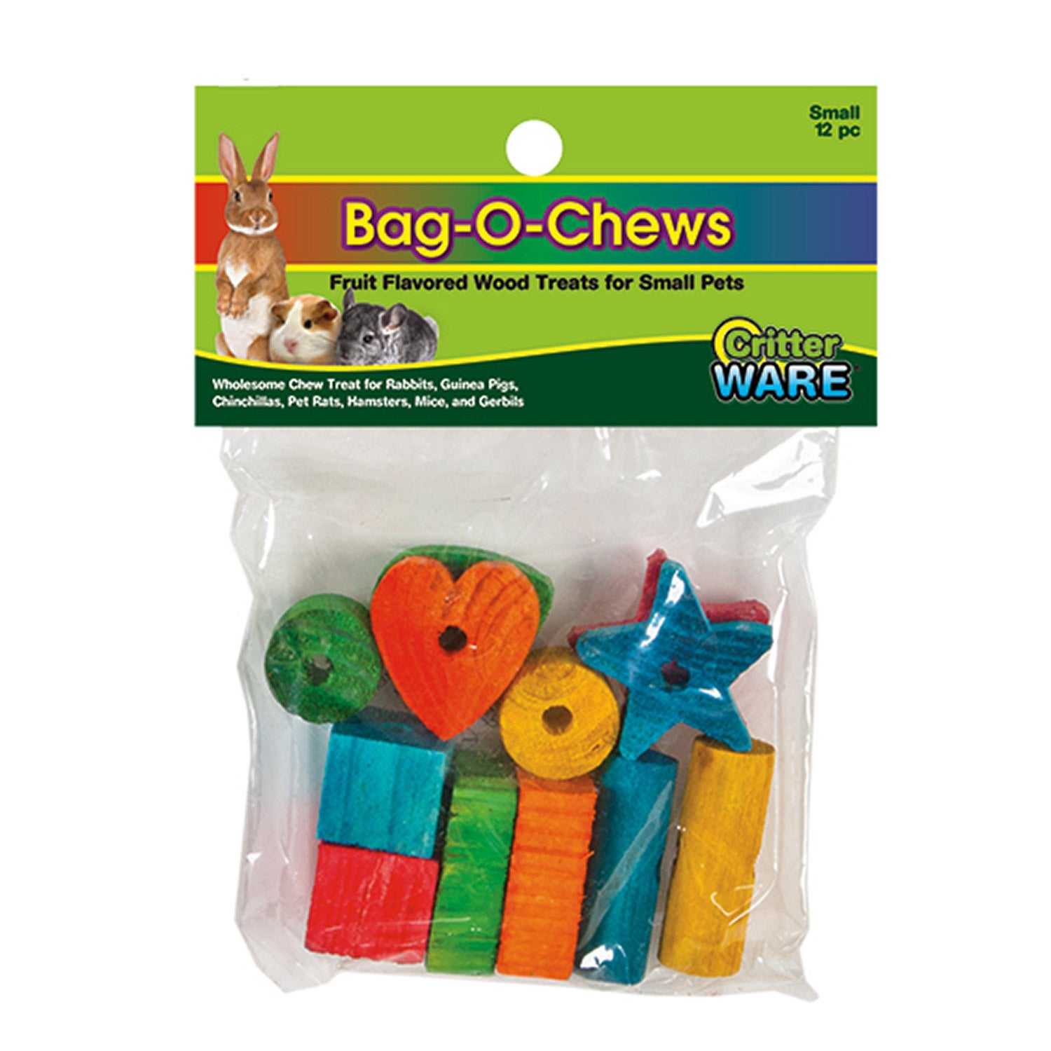 Critterware Bag-O-Chews Fruit Flavored Small Animal Toys