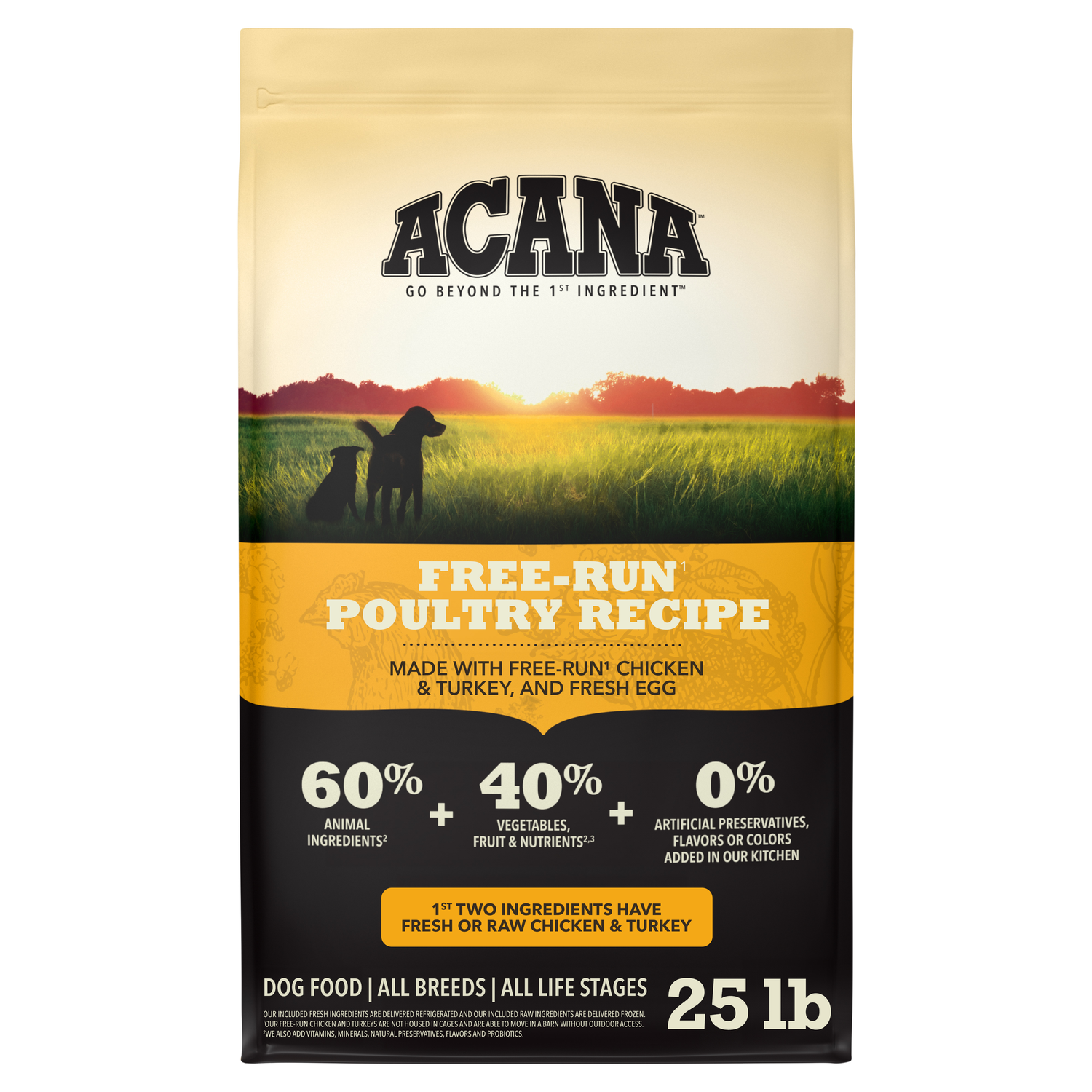 Acana Free-Run Poultry Recipe Dog Food, 25-Lb Bag