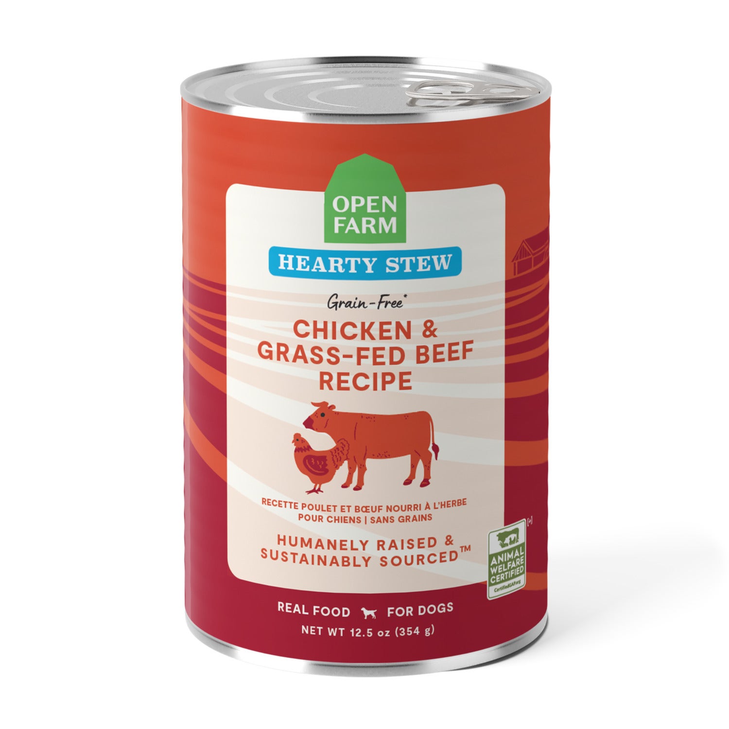 Open Farm Chicken & Grass-Fed Beef Stew Wet Dog Food Recipe, 12.5-Oz.