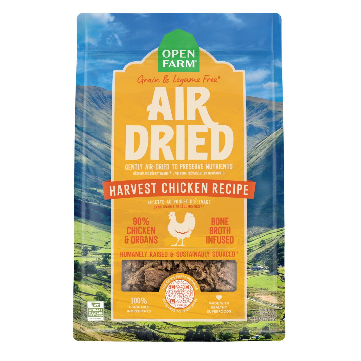 Open Farm Air Dried Dog Food, Harvest Chicken Recipe, 16Oz