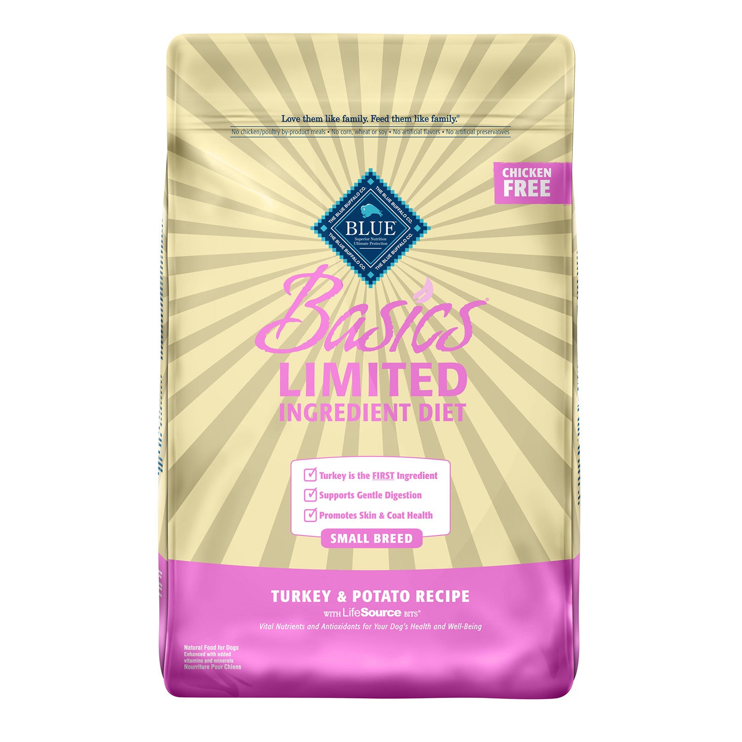 Blue Buffalo Basics Limited Ingredient Formula Small Breed Turkey & Potato Recipe Dog Food