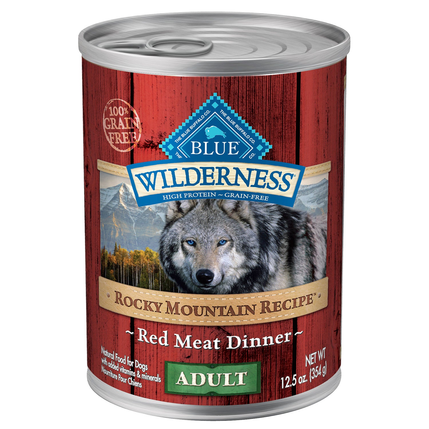 Blue Buffalo Wilderness Rocky Mountain Adult Recipe Red Meat Dinner Dog Food