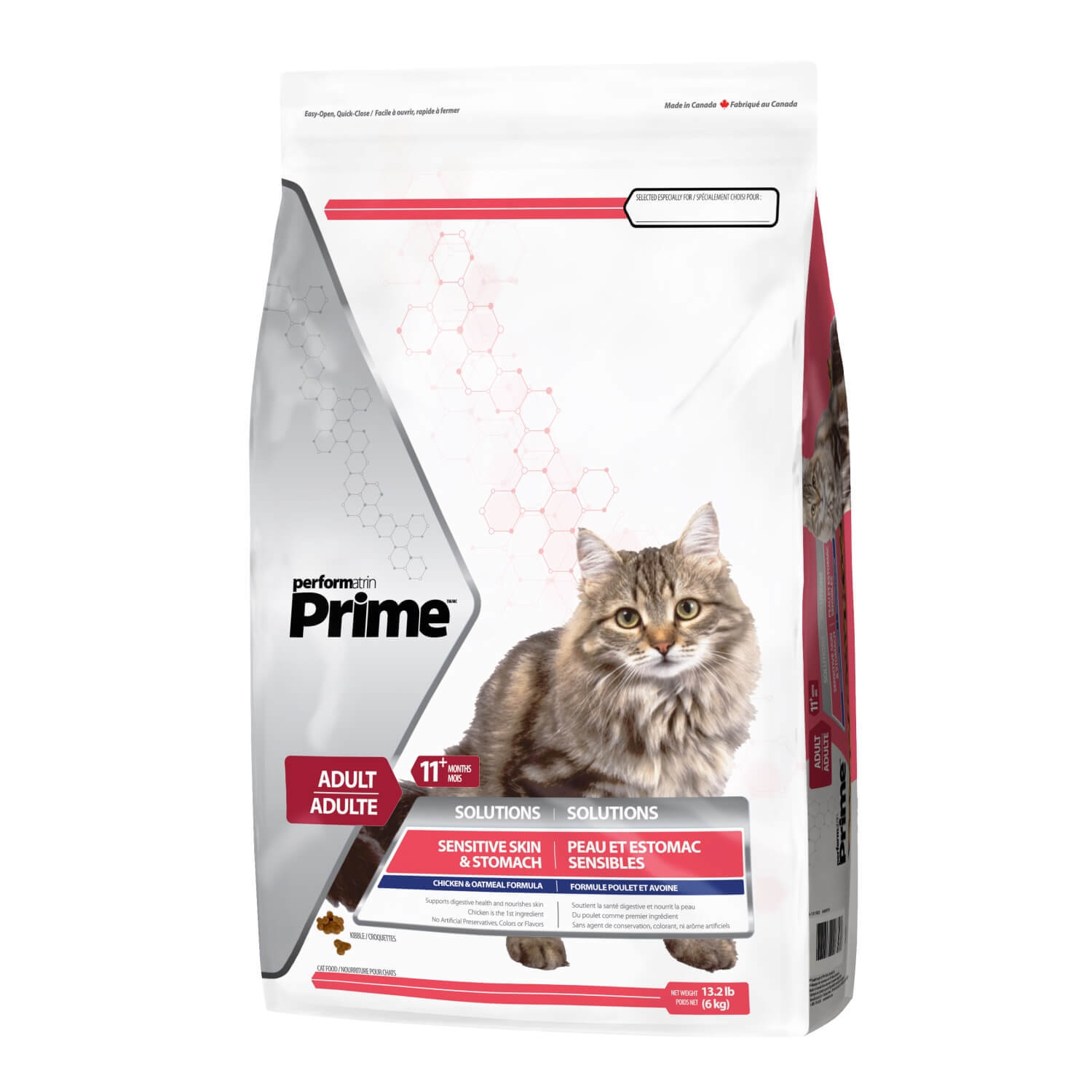 Performatrin Prime Sensitive Skin & Stomach Chicken & Oatmeal Flavor Adult Dry Cat Food