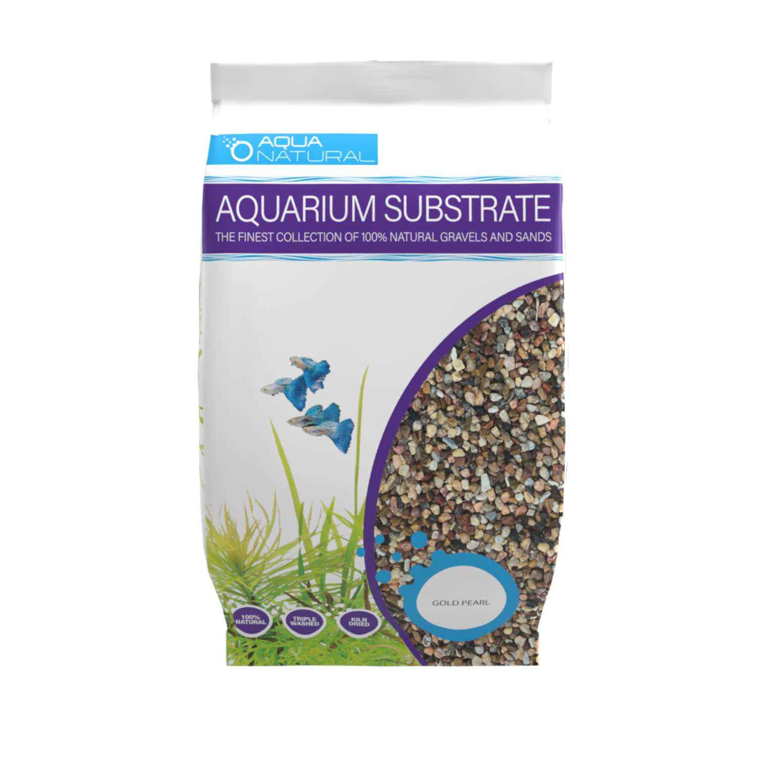 Aqua Natural Gold Pearl Gravel Aquarium Substrate Fish & Aquatic Habitat, 10-Lb