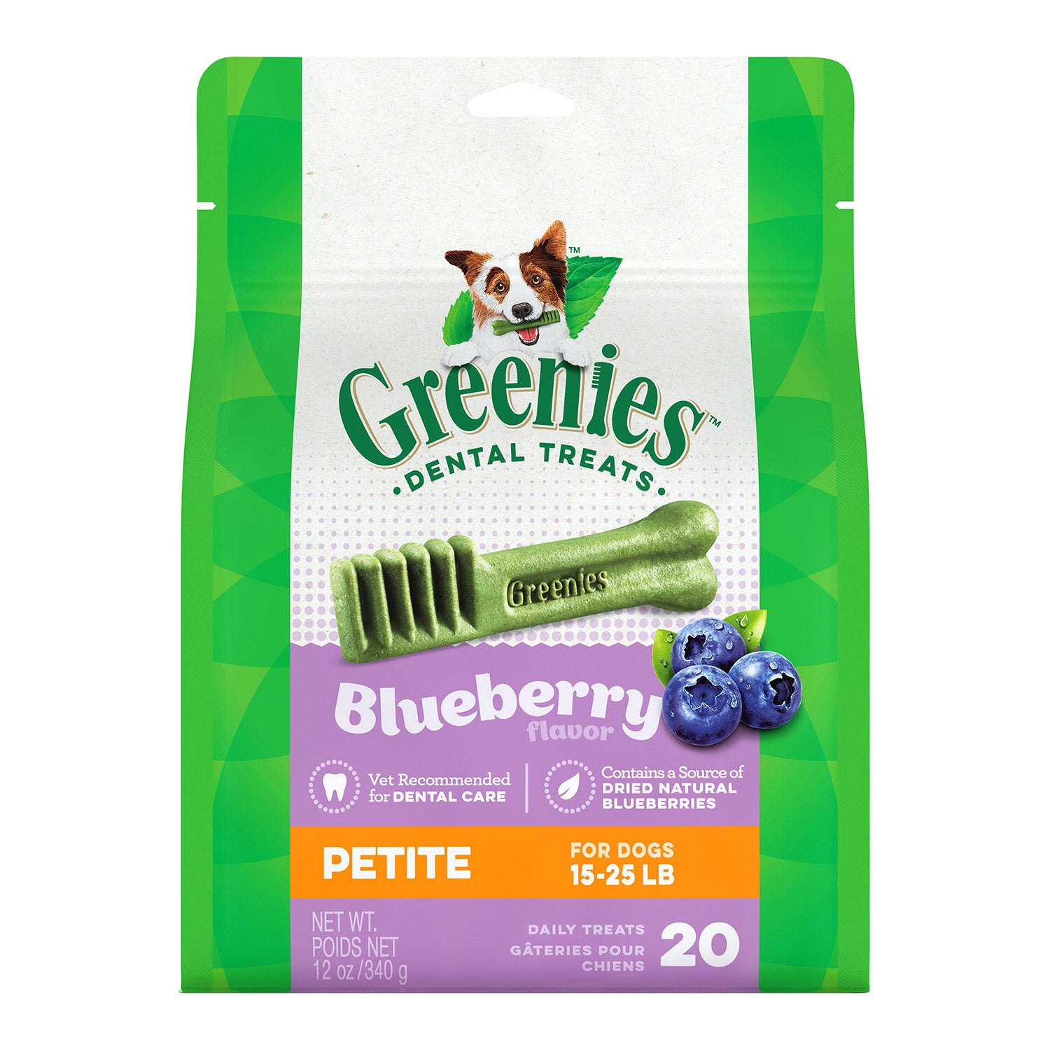 Greenies Blueberry Flavor Dental Treats Petite