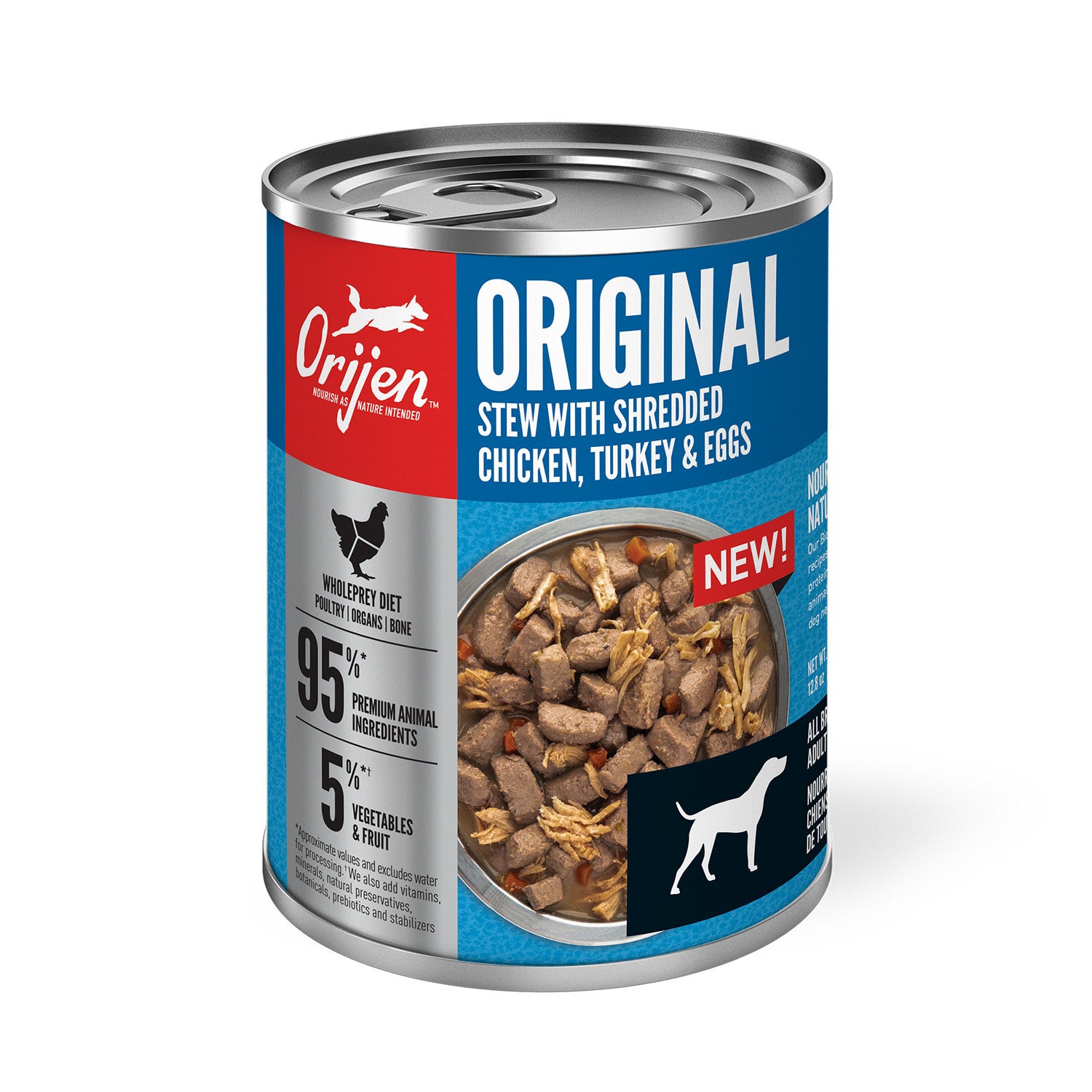 Orijen Original Recipe Stew With Chicken, Turkey, & Eggs Wet Dog Food