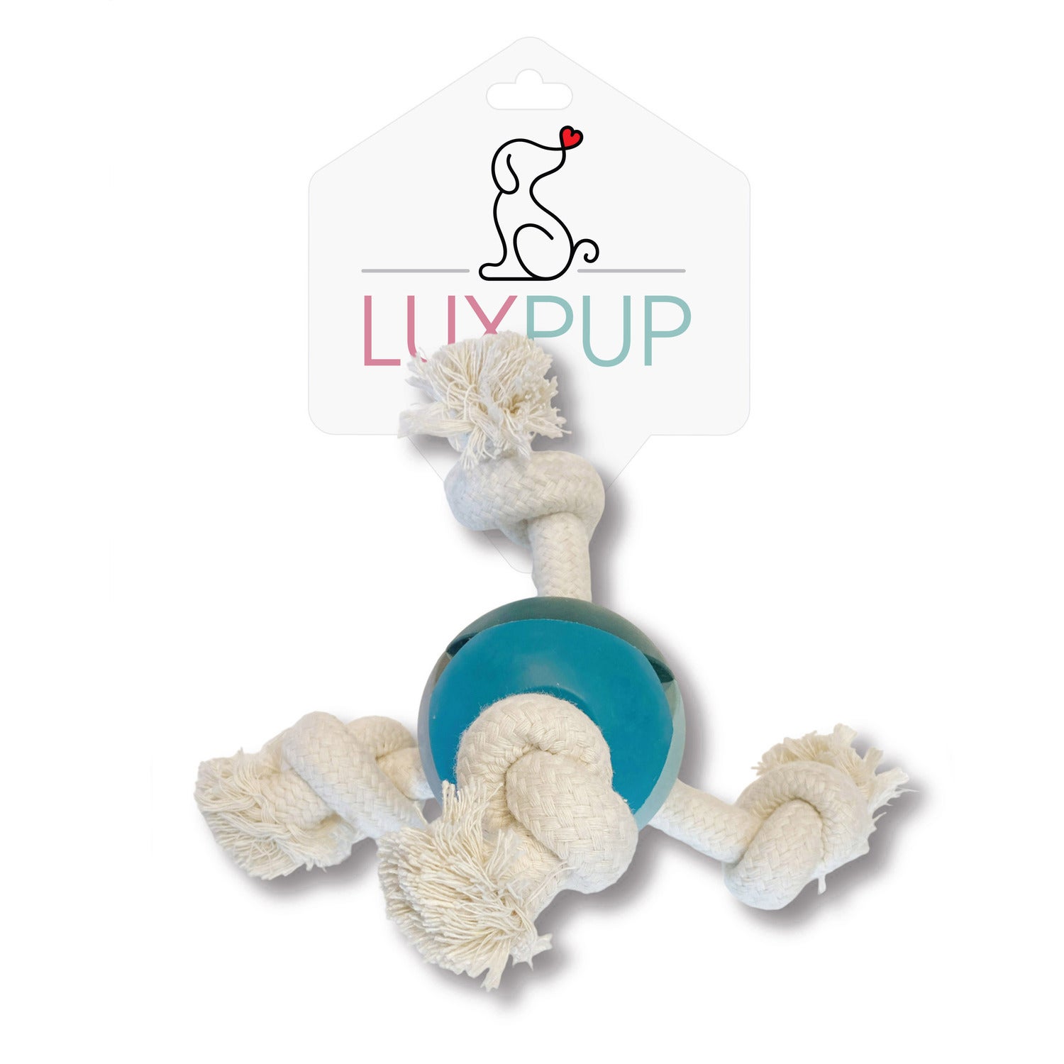 Luxpup Ball With Rope Tug & Toss Dog Toy, 11