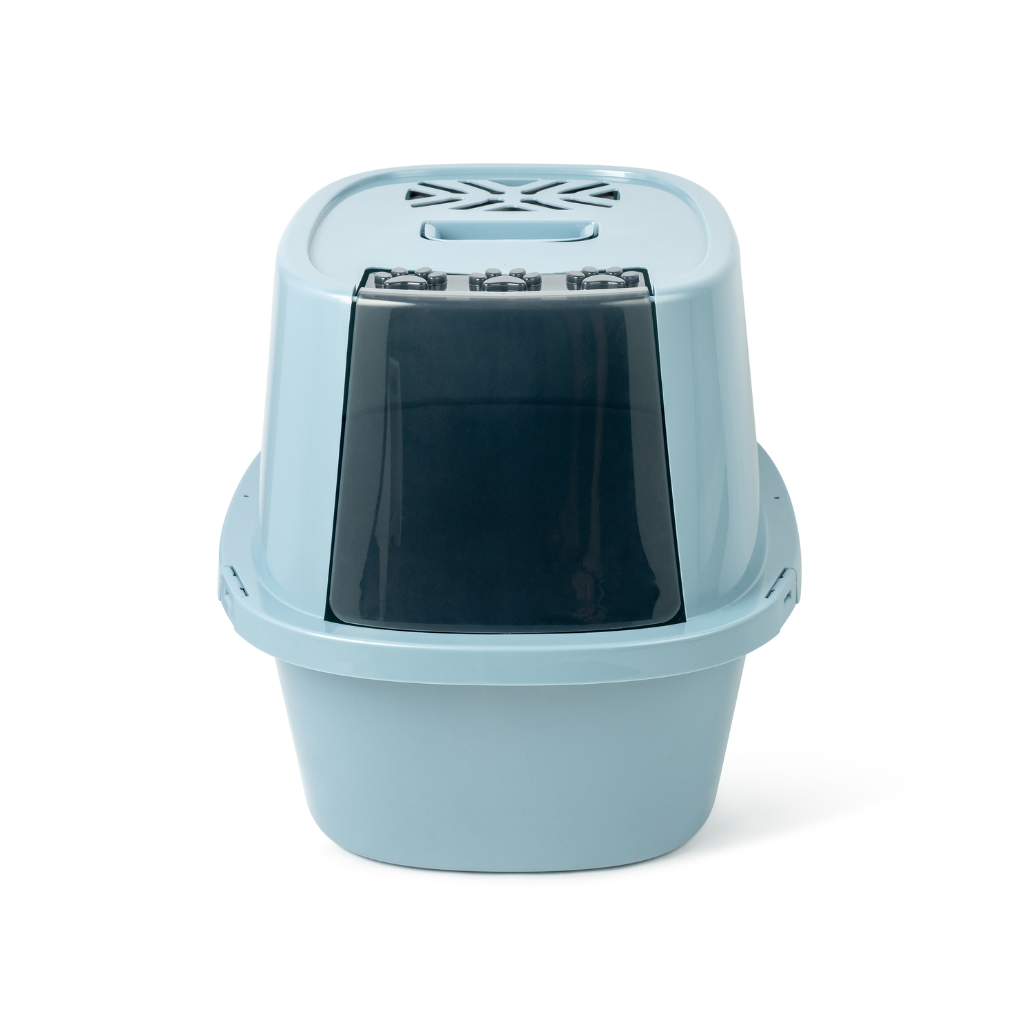 Van Ness Enclosed Cat Litter Box, Blue, Extra Giant