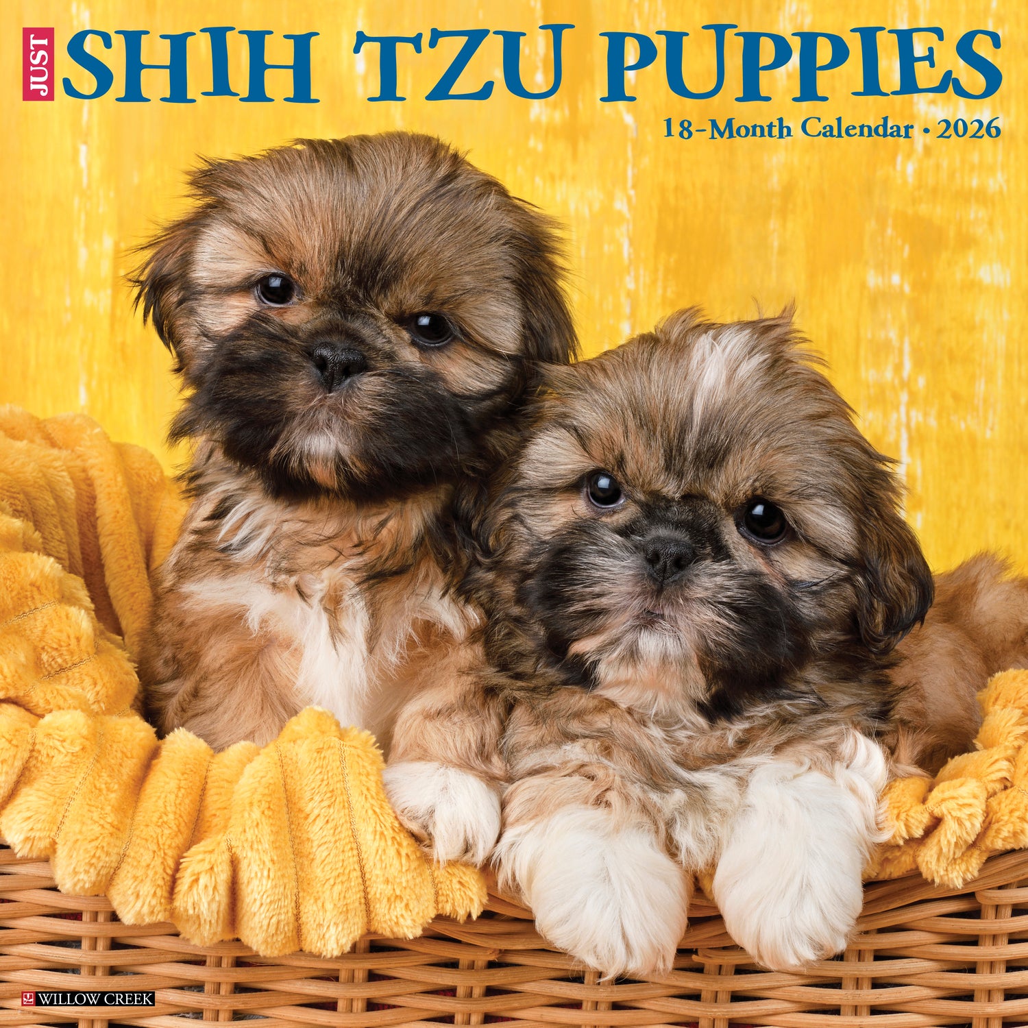 Willow Creek Press 2026 Shih Tzu Puppies Wall Calendar
