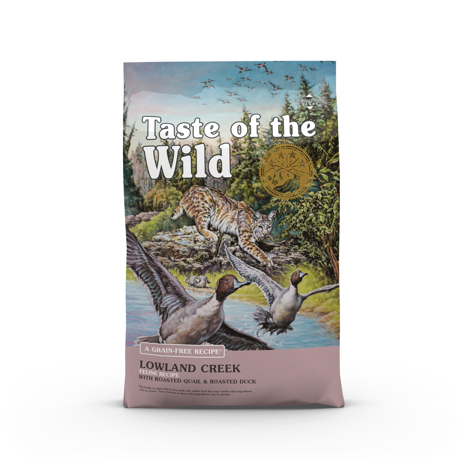 Taste Of The Wild Lowland Creek Dry Cat Food, Feline Recipe With Roasted Quail & Duck, 14-Lb Bag