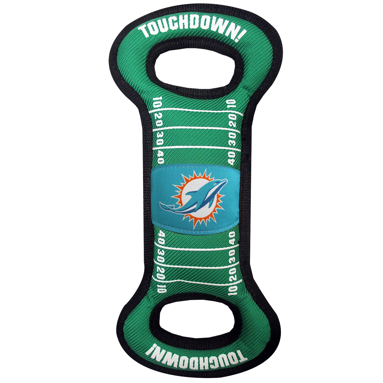 Pets First Miami Dolphins Football Plush, Rope & Tug Dog Toy