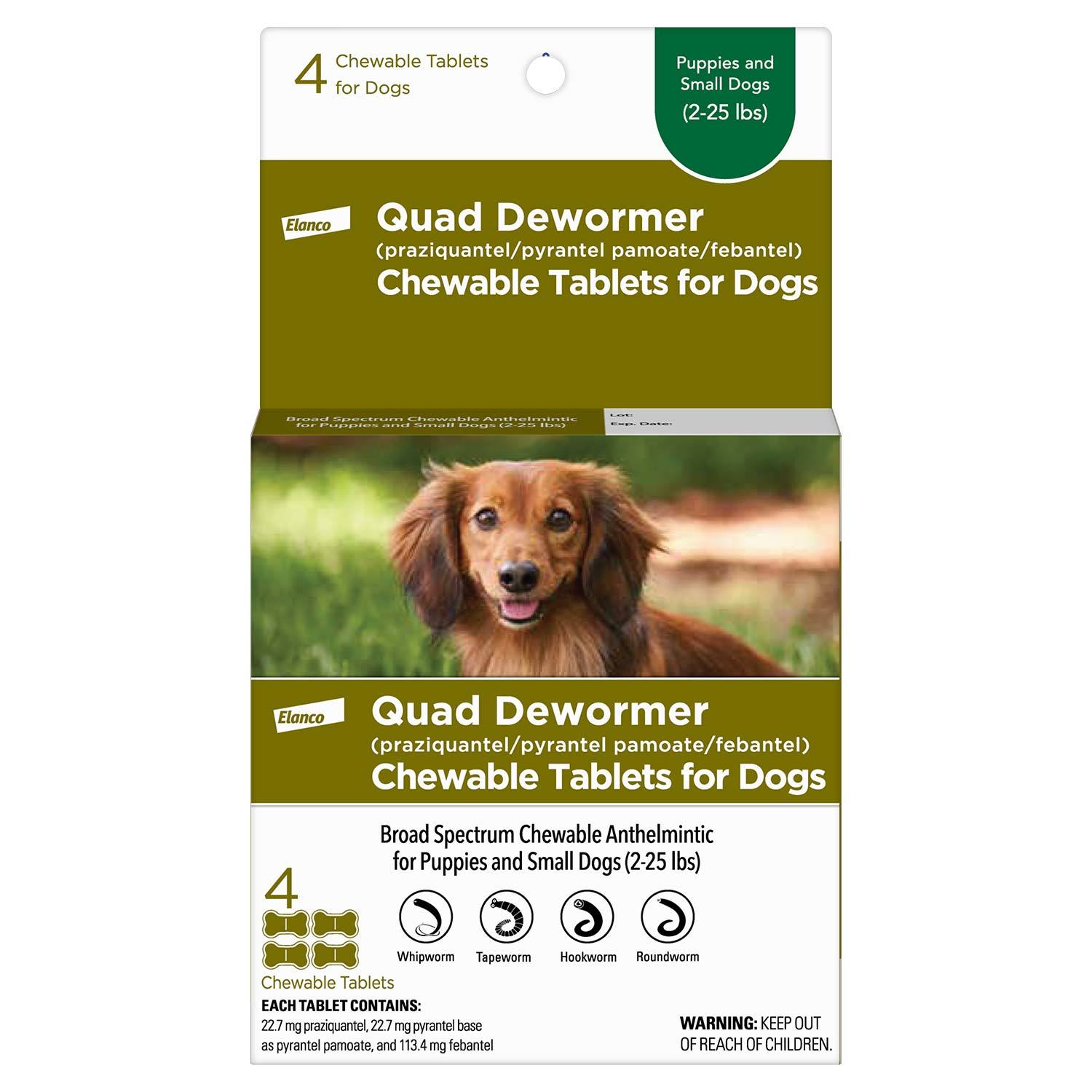 Elanco Quad Dewormer For Small Dogs