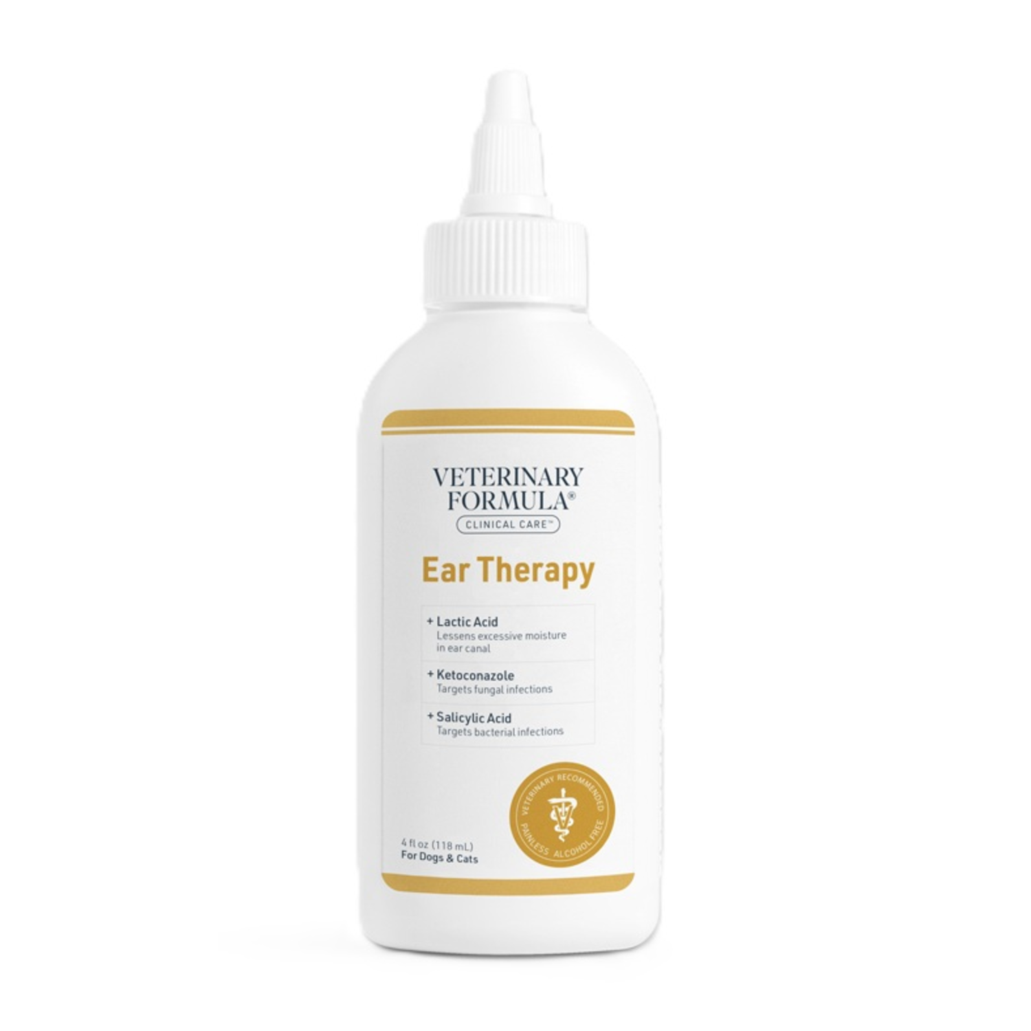 Veterinary Formula Clinical Care Ear Therapy Cat & Dog Ear Cleaner, 4-Oz Bottle