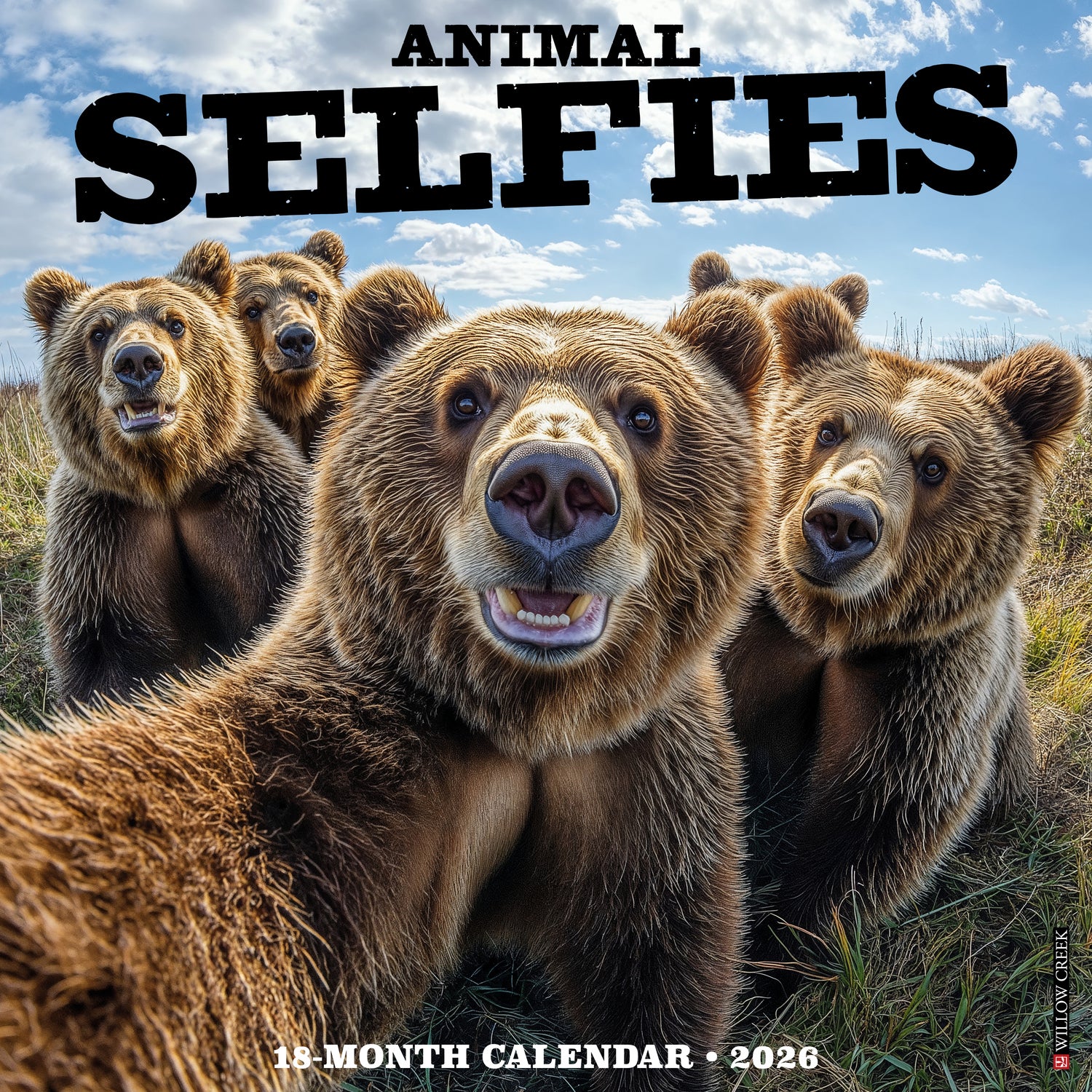 Willow Creek Press 2026 Animal Selfies Wall Calendar