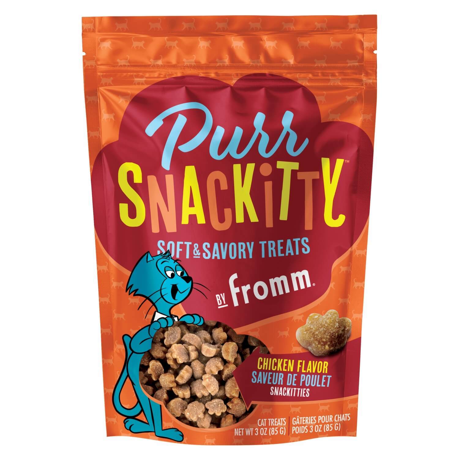 Fromm Purrsnackitty Chicken Flavor Snackitties Treats For Cats 3 Oz