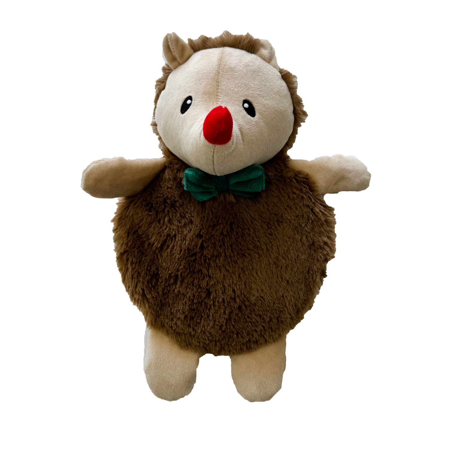 Aristopet Holiday Giant Disc Squaker Hedgehog Plush Dog Toy