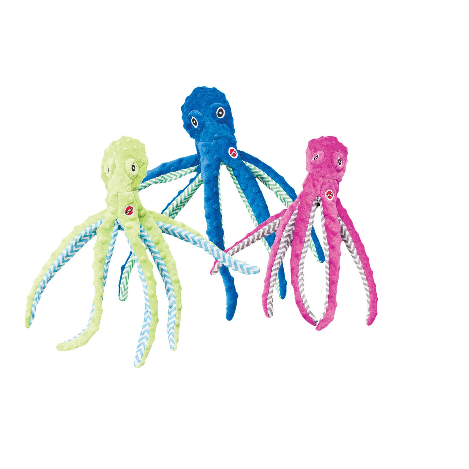 Spot Skinneeez Extreme Triple Squeak Octopus