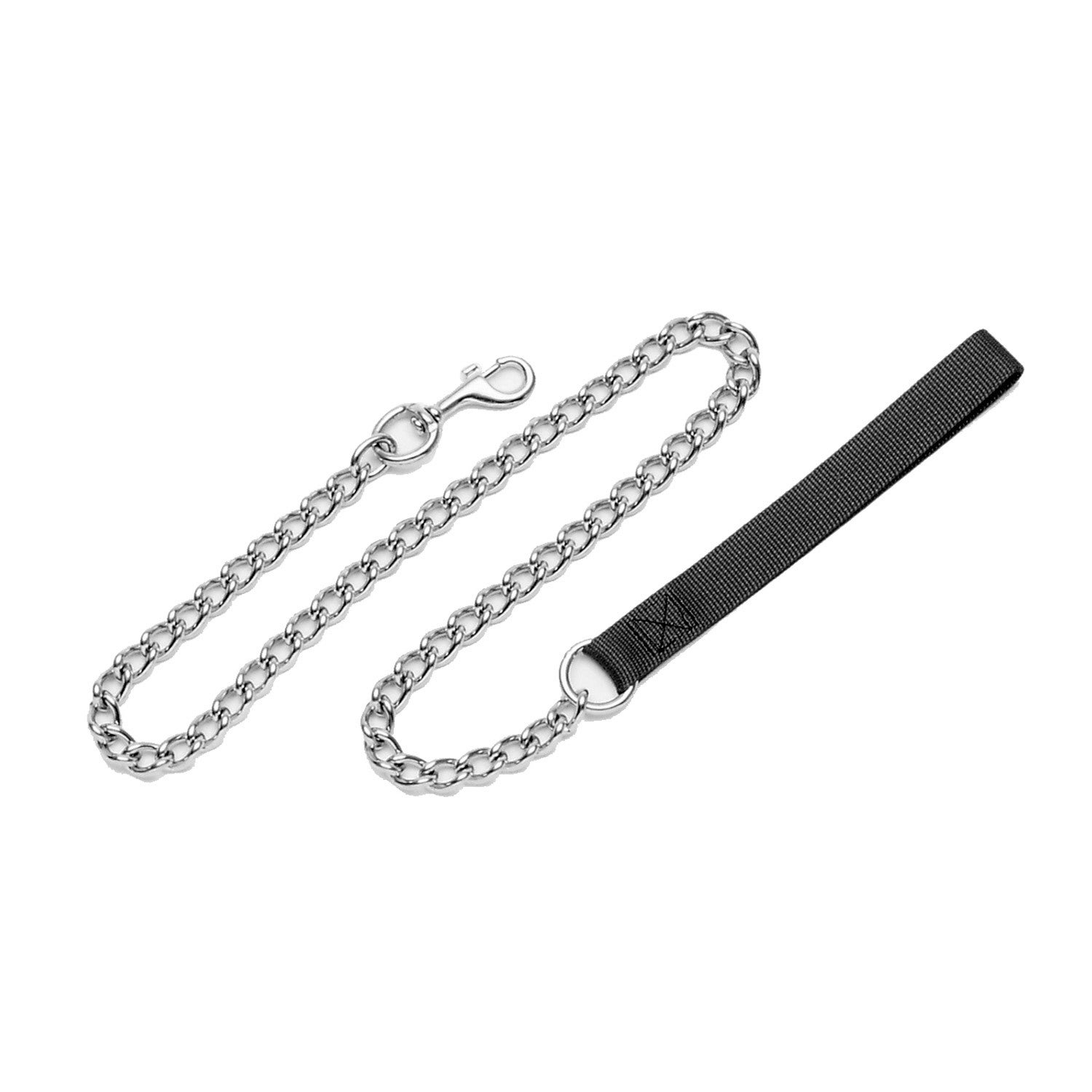 Coastal Pet Products Chain Dog Leash With Nylon Handle Medium