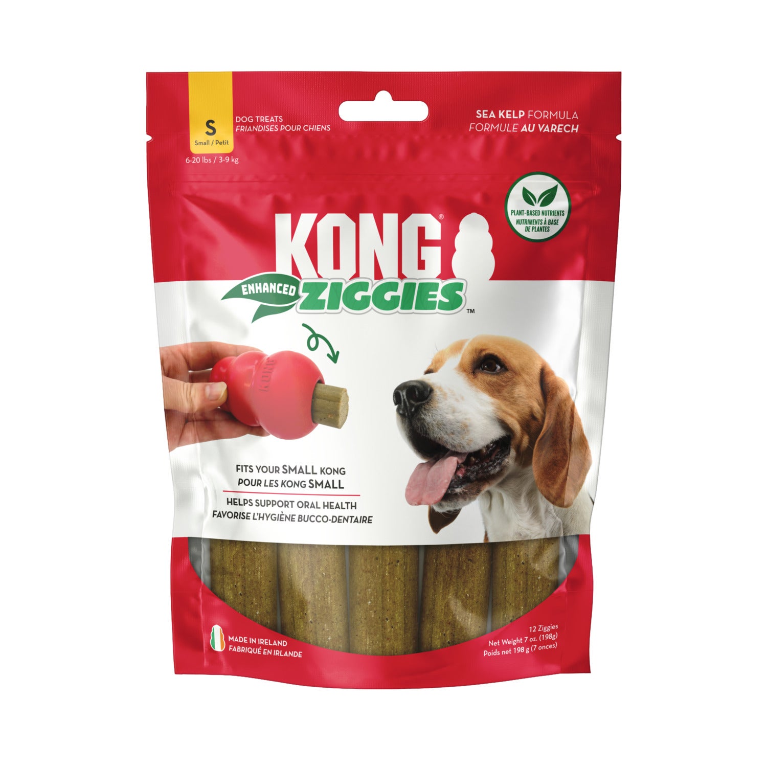Kong Ziggies Chews Dog Treats, Small - Sea Kelp Formula