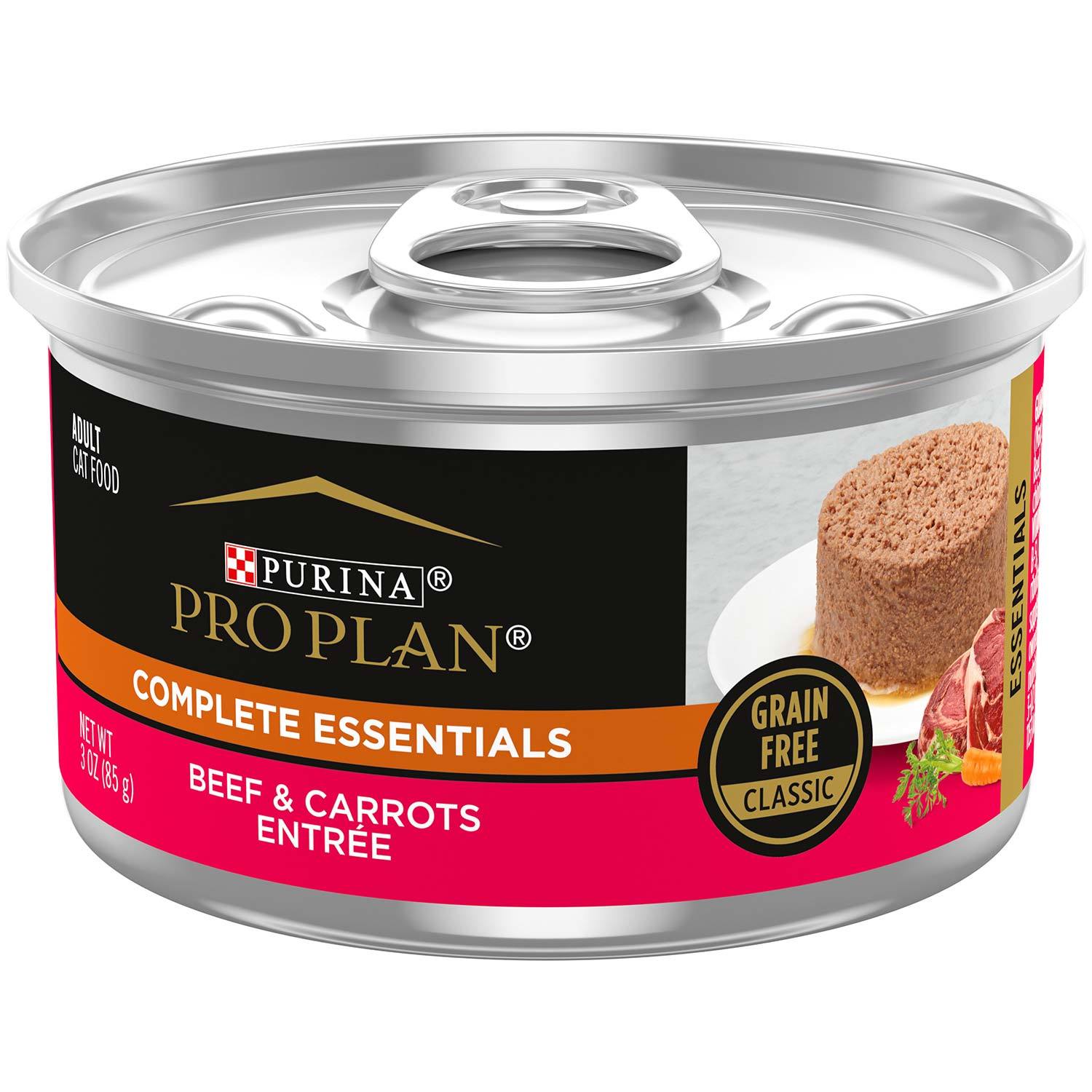 Purina Pro Plan Grain Free Classic Adult Beef & Carrots Entree Cat Food