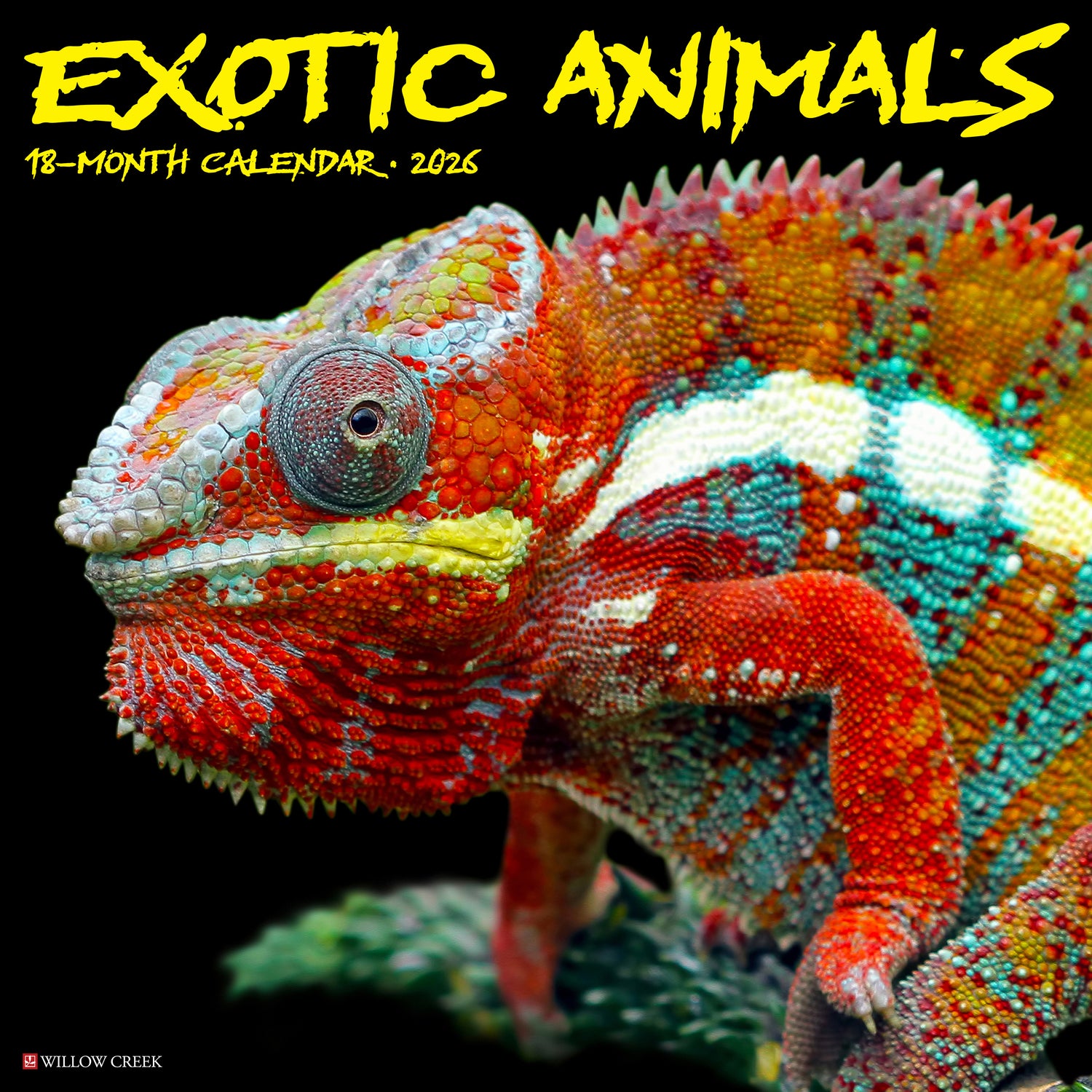 Willow Creek Press 2026 Exotic Animals Wall Calendar