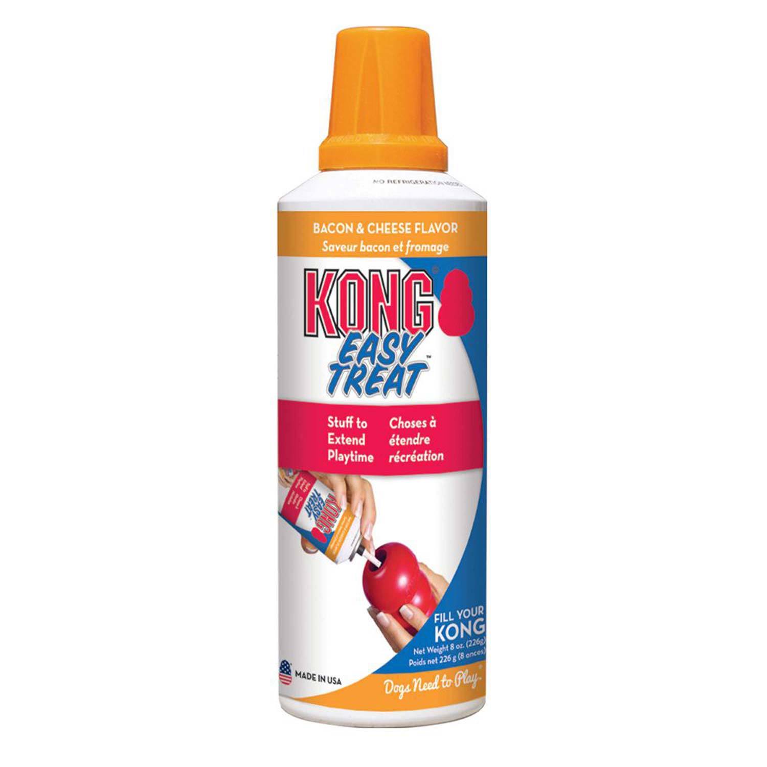 Kong Easy Treat® Bacon & Cheese Lickable Dog Treat, 8-Oz