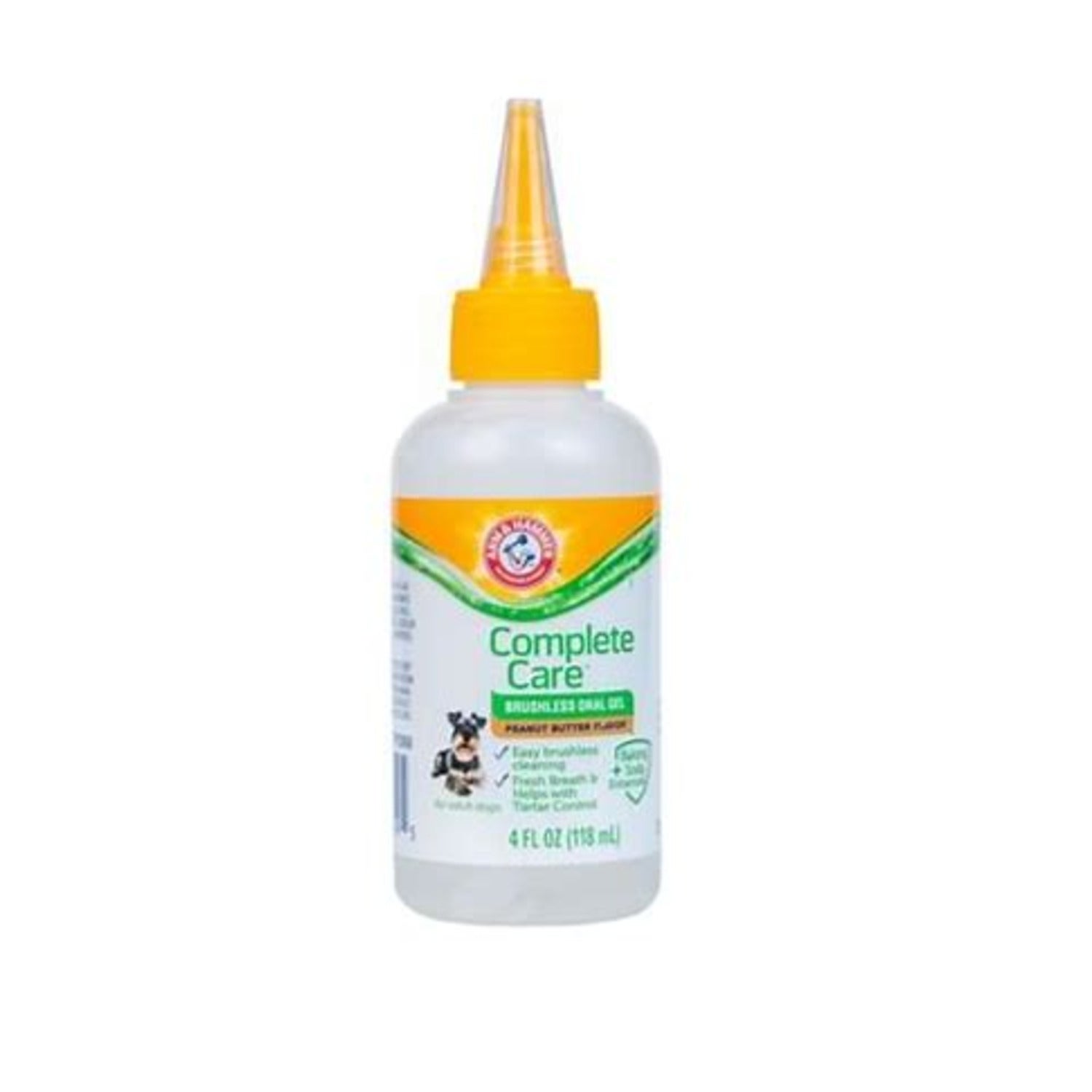 Arm & Hammer Complete Care Peanut Butter Flavor Brushless Oral Gel For Dogs, 4-Oz