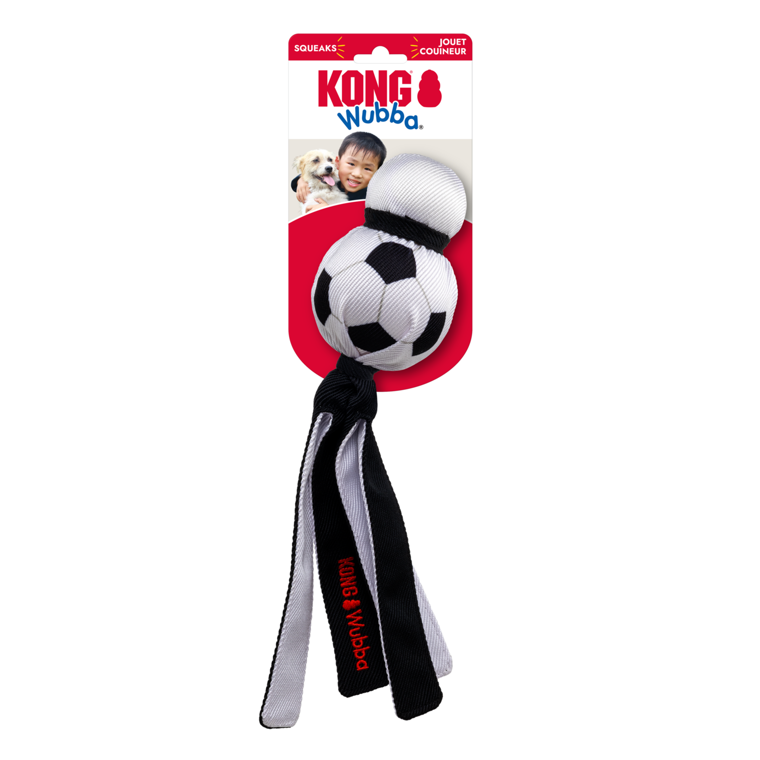Kong Wubba Sport Soccer Ball Dog Toy, 1 Each