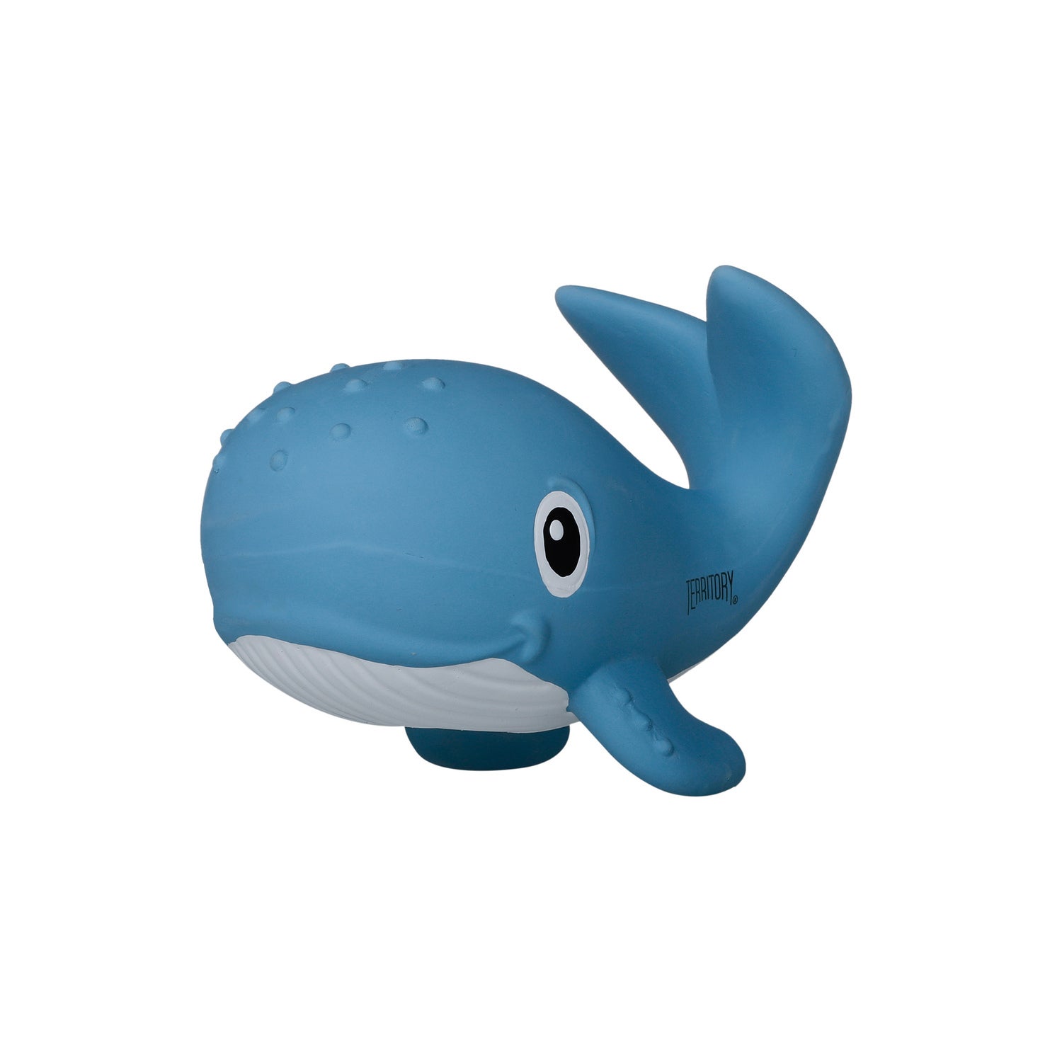 Territory Natural Rubber Whale With Squeaker Dog Toy, 7