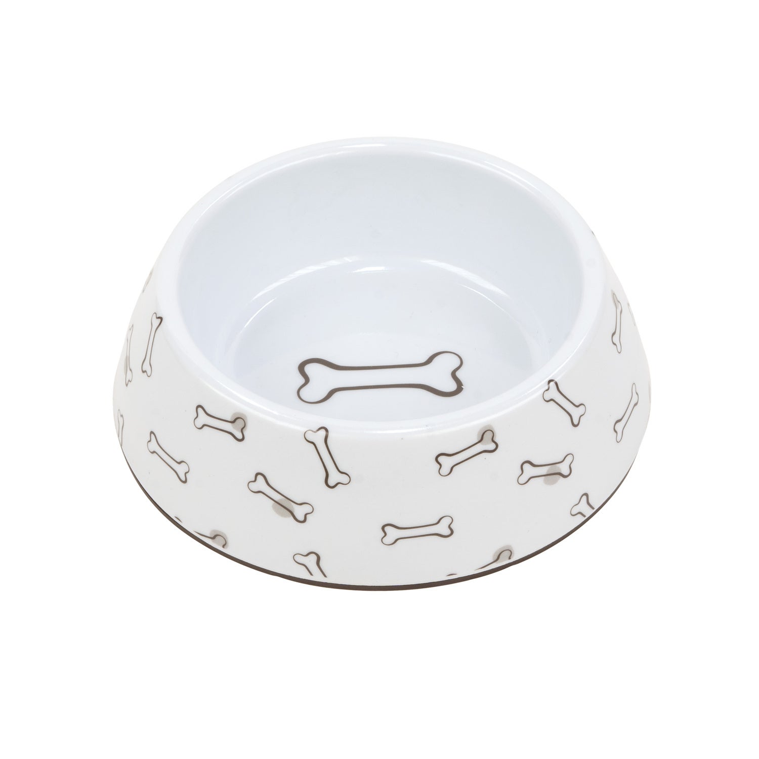 Simply Dog Bone Plastic Dog Bowl , 9.2