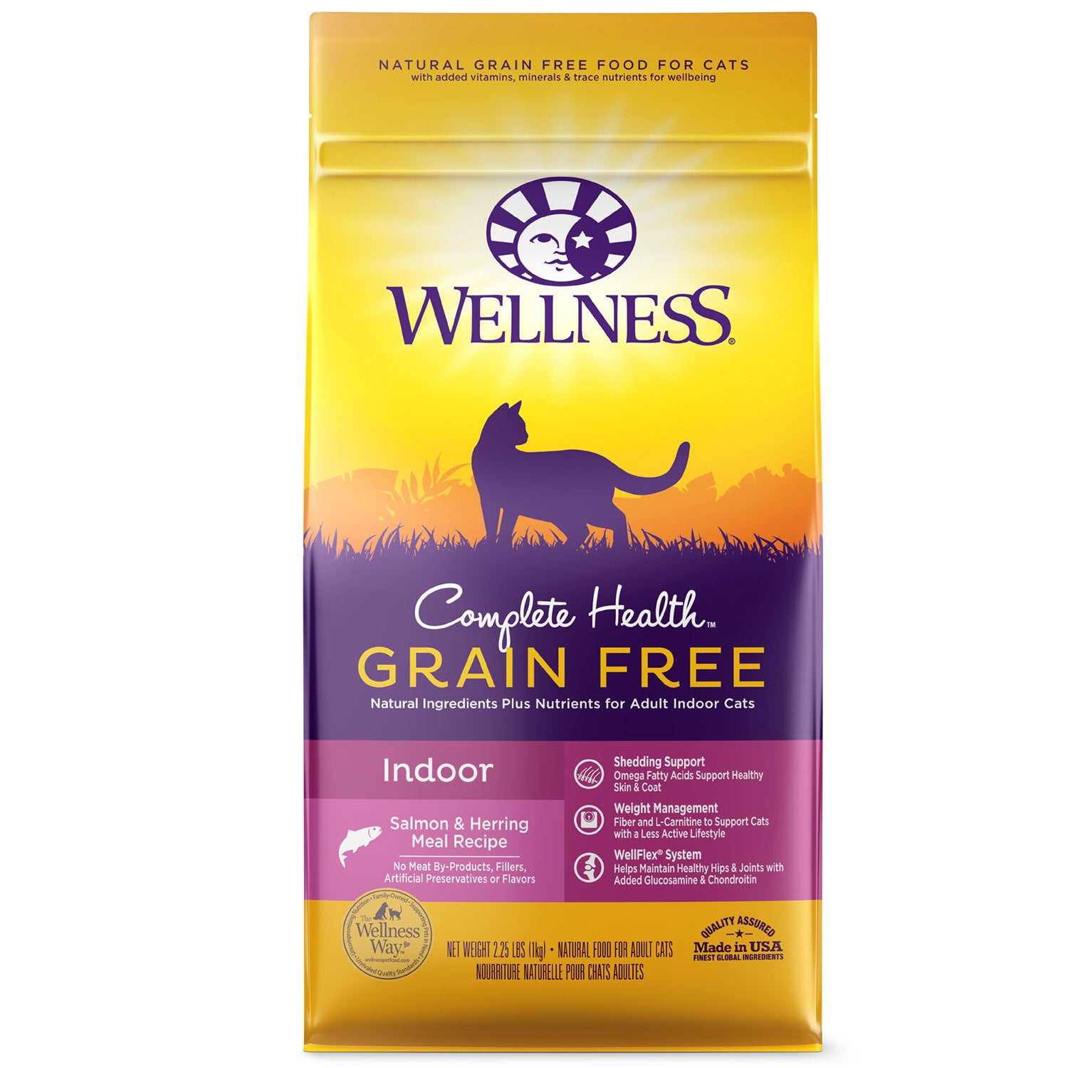Wellness Complete Health Grain Free Indoor Health Salmon & Herring Meal Recipe Cat Food
