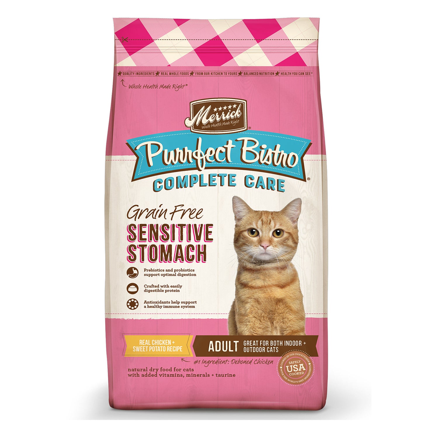 Merrick Purrfect Bistro Complete Care Sensitive Stomach Recipe Cat Food