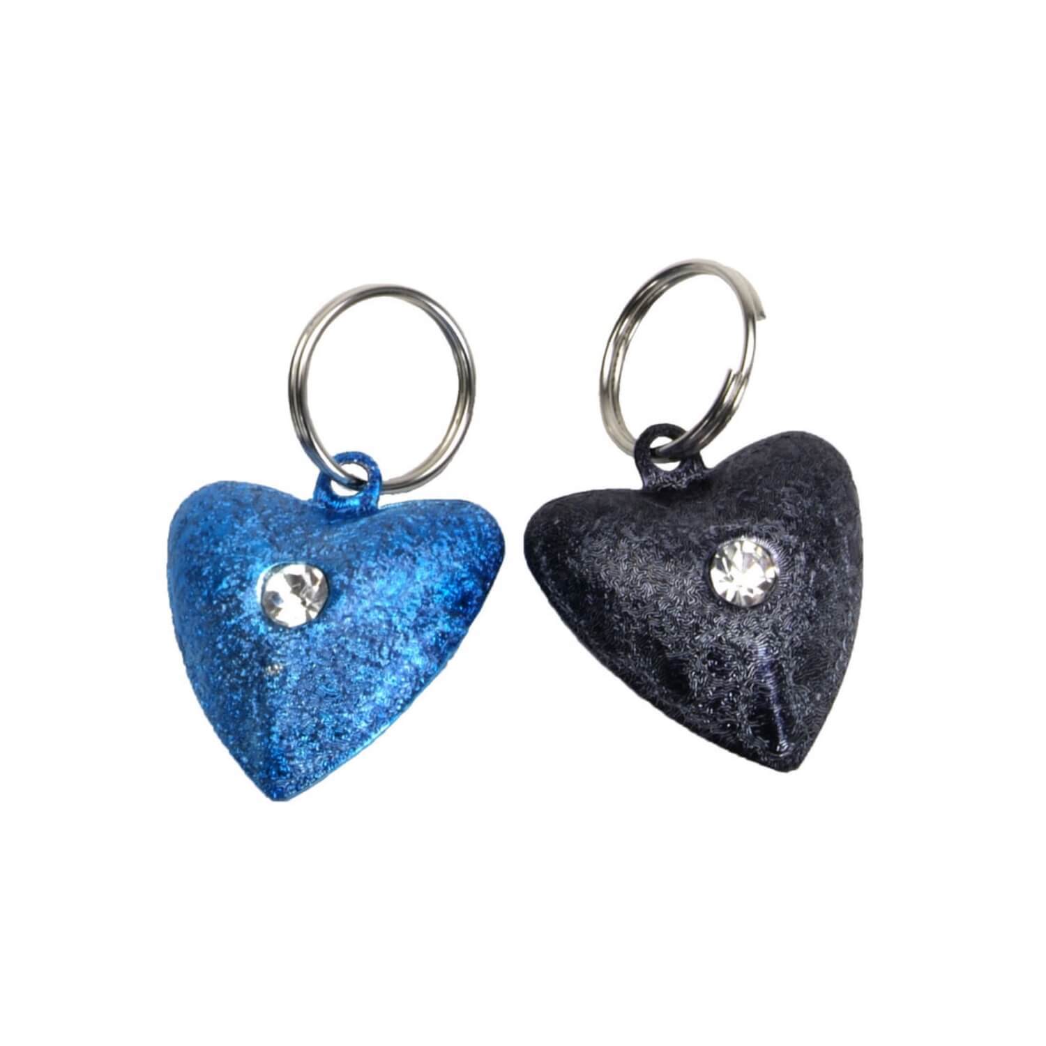 Coastal Pet Products Frosted Designer Heart Shaped Cat Bells, 3/4
