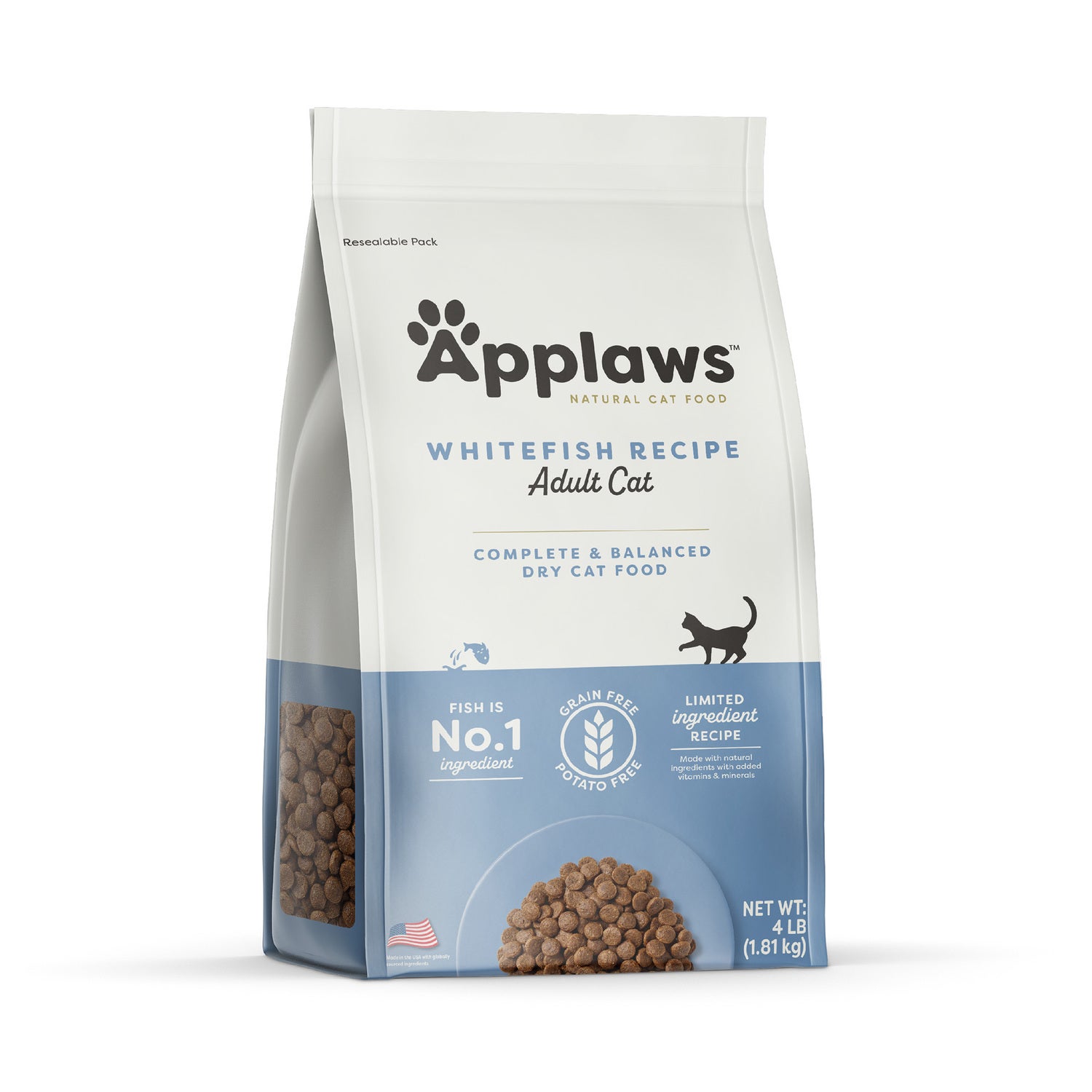 Applaws™ Natural Dry Cat Food Whitefish Recipe, 4 Lb