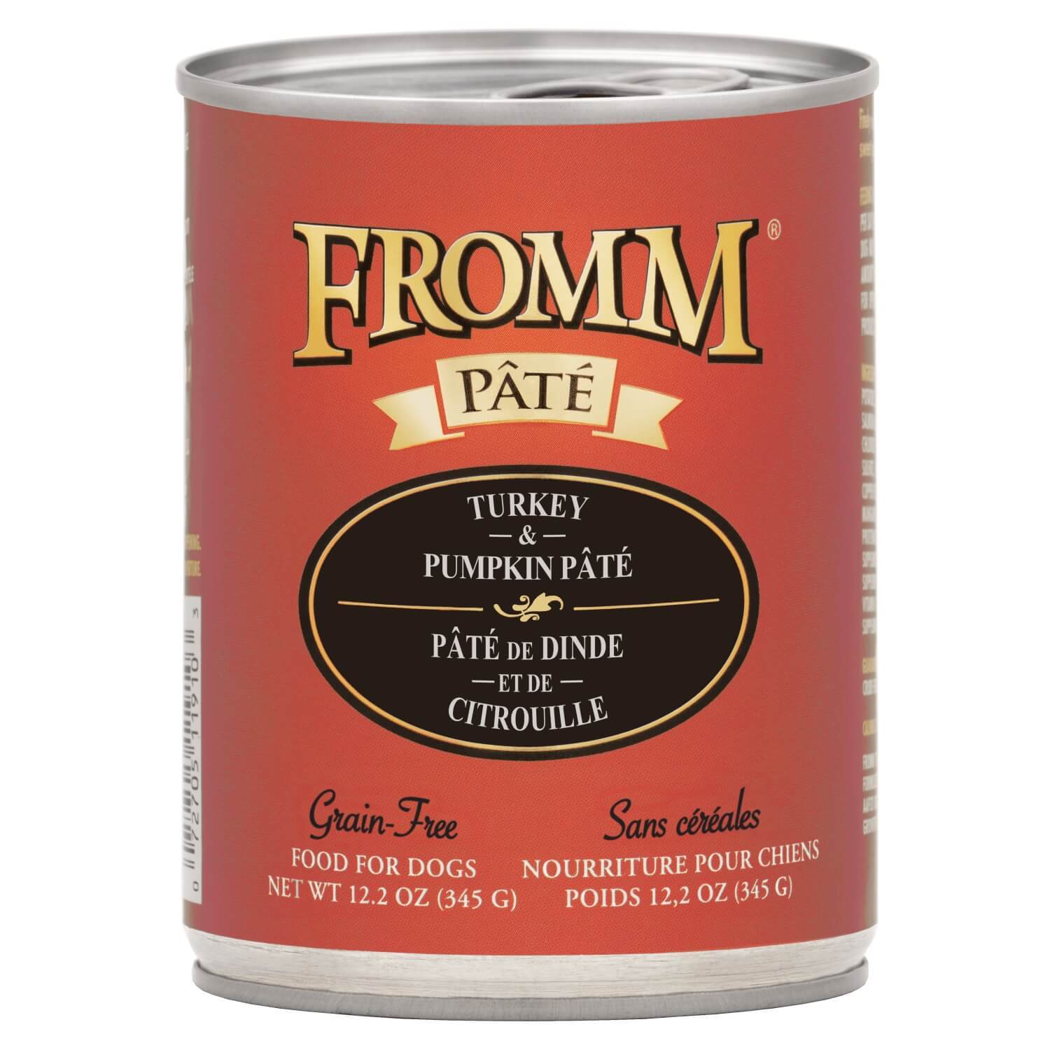Fromm Pâté Turkey & Pumpkin Pâté Food For Dogs 12.2 Oz