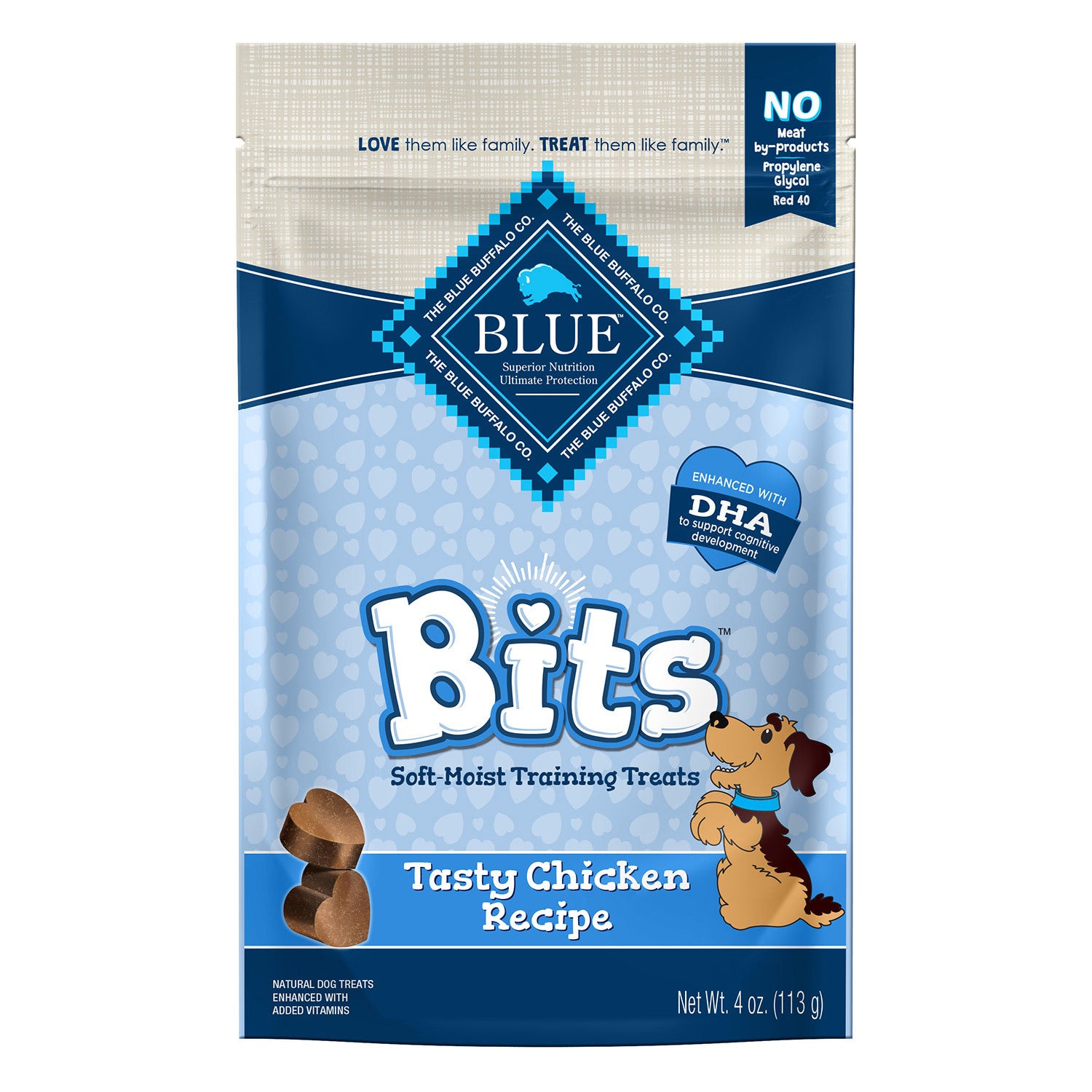 Blue Buffalo Blue Bits Soft-Moist Training Tasty Chicken Recipe Dog Treats