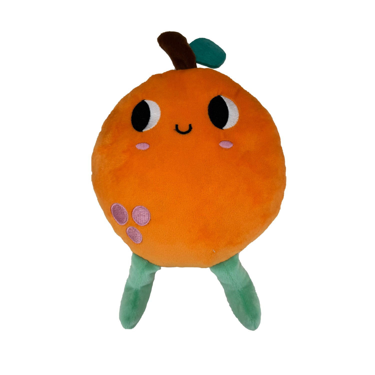 #Bff Juicy Blooms Plush Squeaky Orange Dog Toy, 11