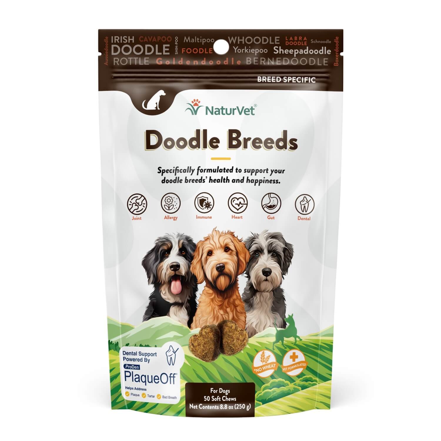 Naturvet Breed Specific Doodle Breed Soft Chew Daily Dog Supplement